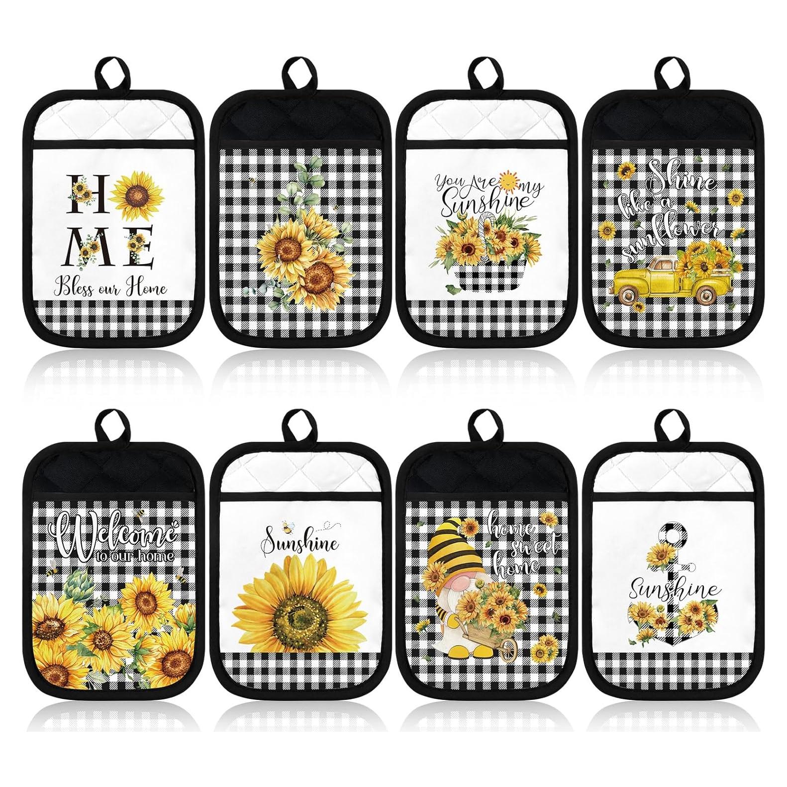 8 Almohadillas Térmicas Bencailor Girasol 18x23 cm Resistentes