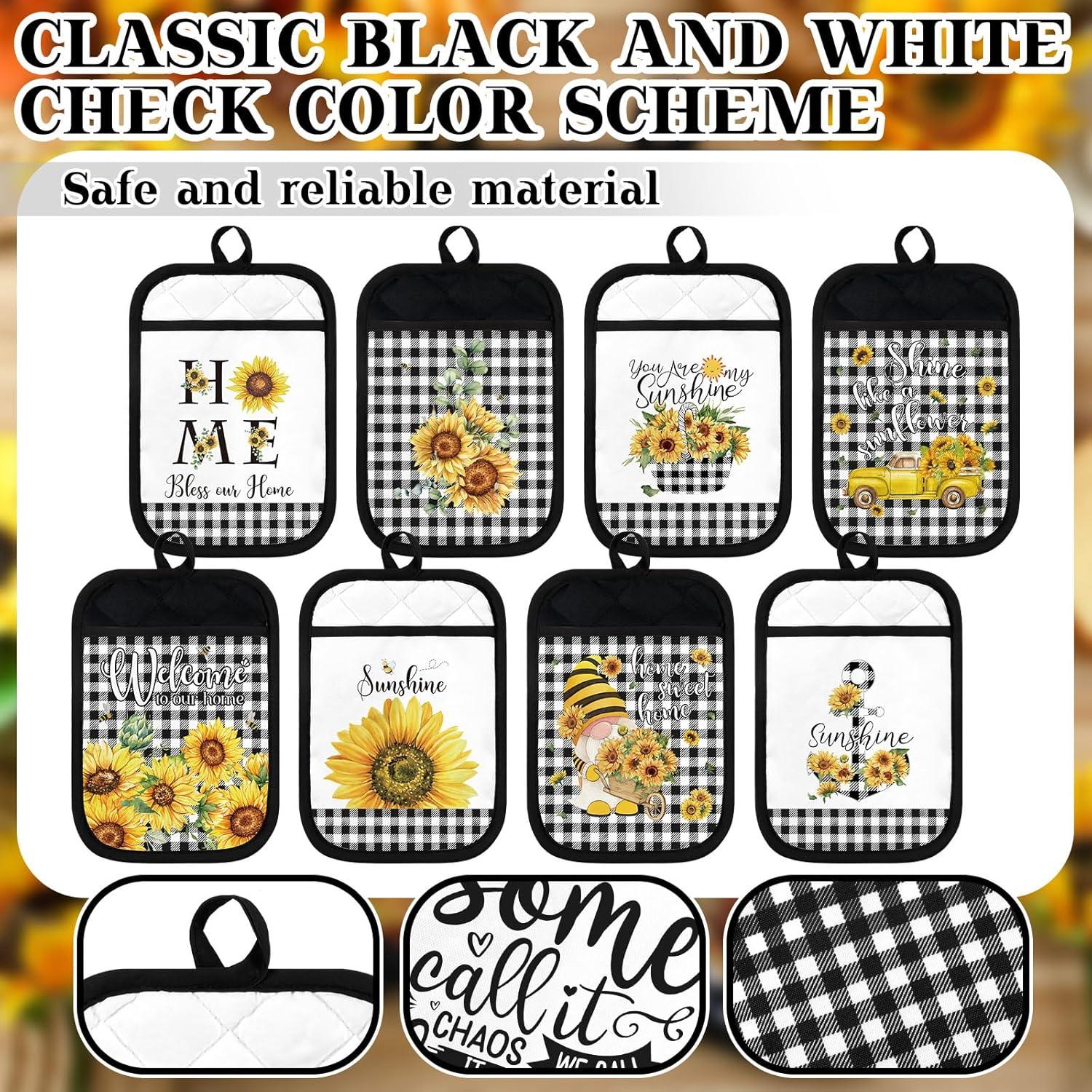 8 Almohadillas Térmicas Bencailor Girasol 18x23 cm Resistentes