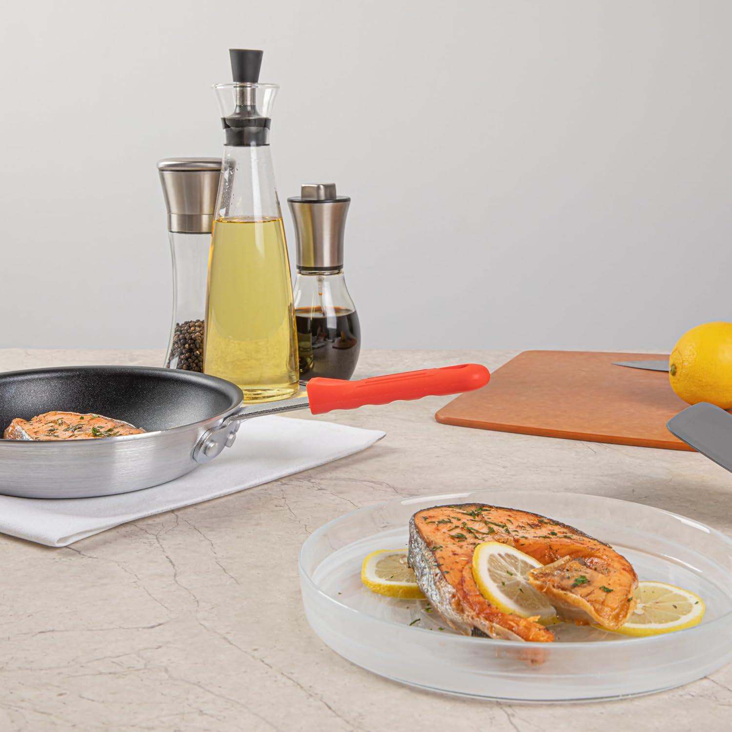 Manga de Mango de Sartén de Silicona Roja Restaurantware 10.9 cm