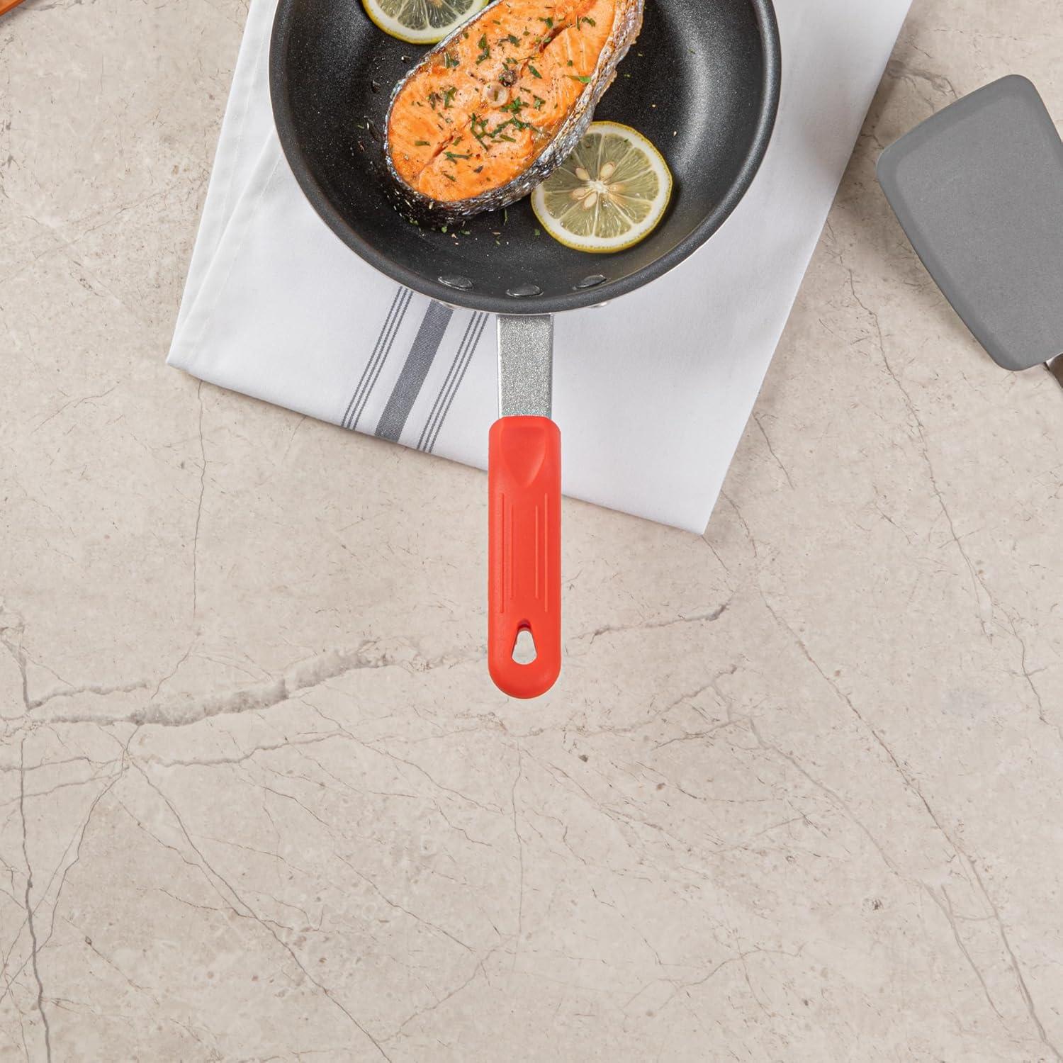 Manga de Mango de Sartén de Silicona Roja Restaurantware 10.9 cm