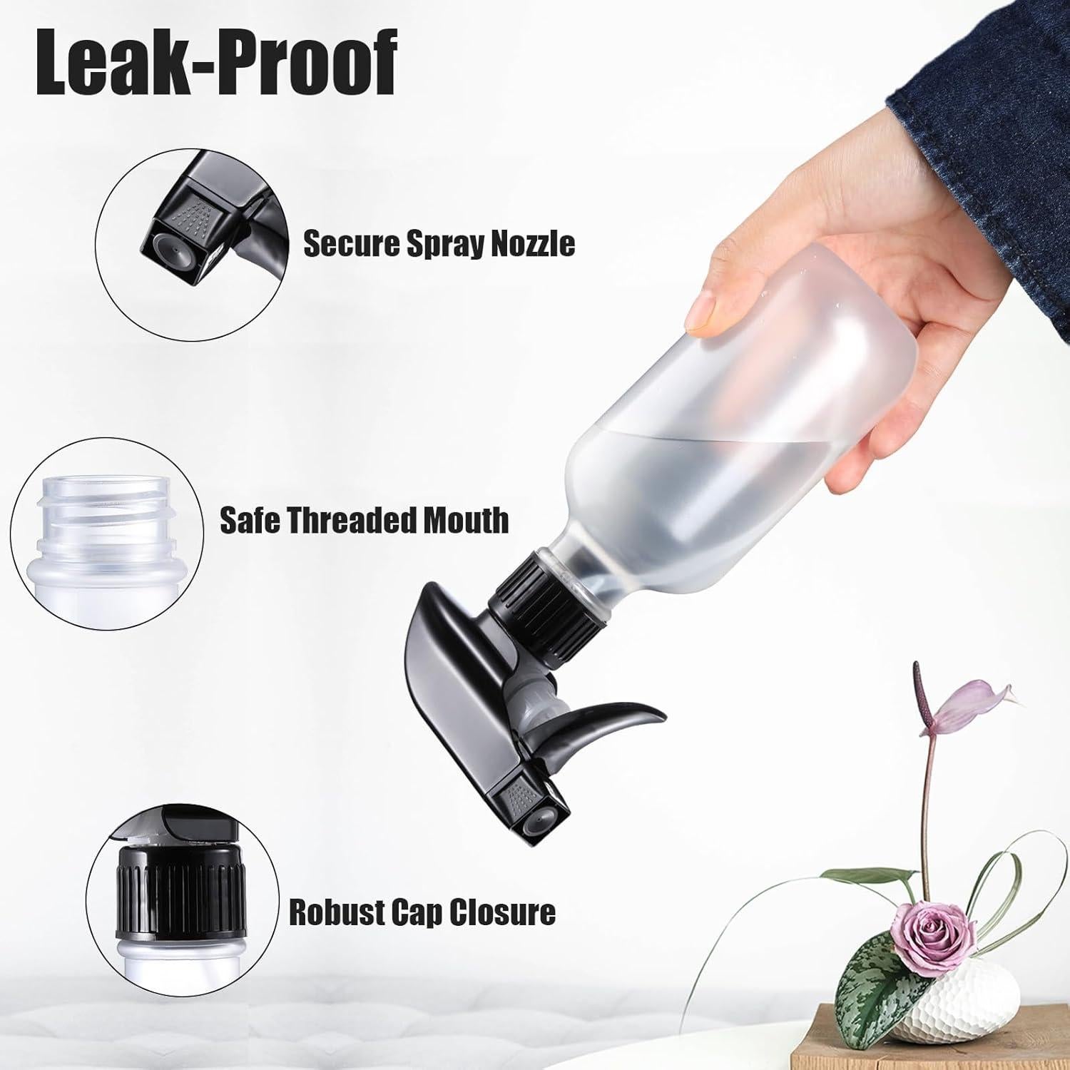 Botella Spray Agua 300ML GearTrust 2 Unidades Mate