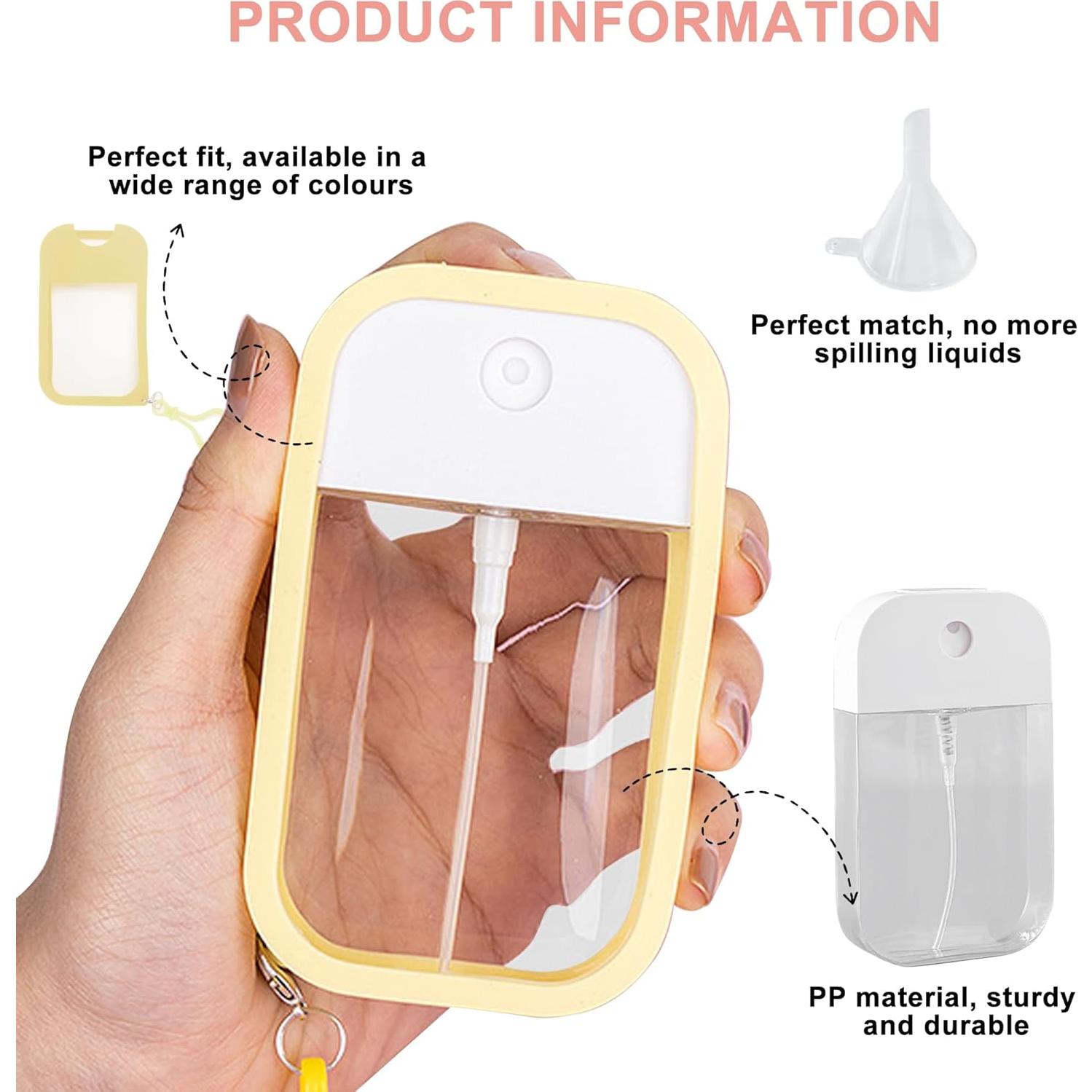 Mini Botella Rellenable Zuhose 30ml con Funda Silicona Negra