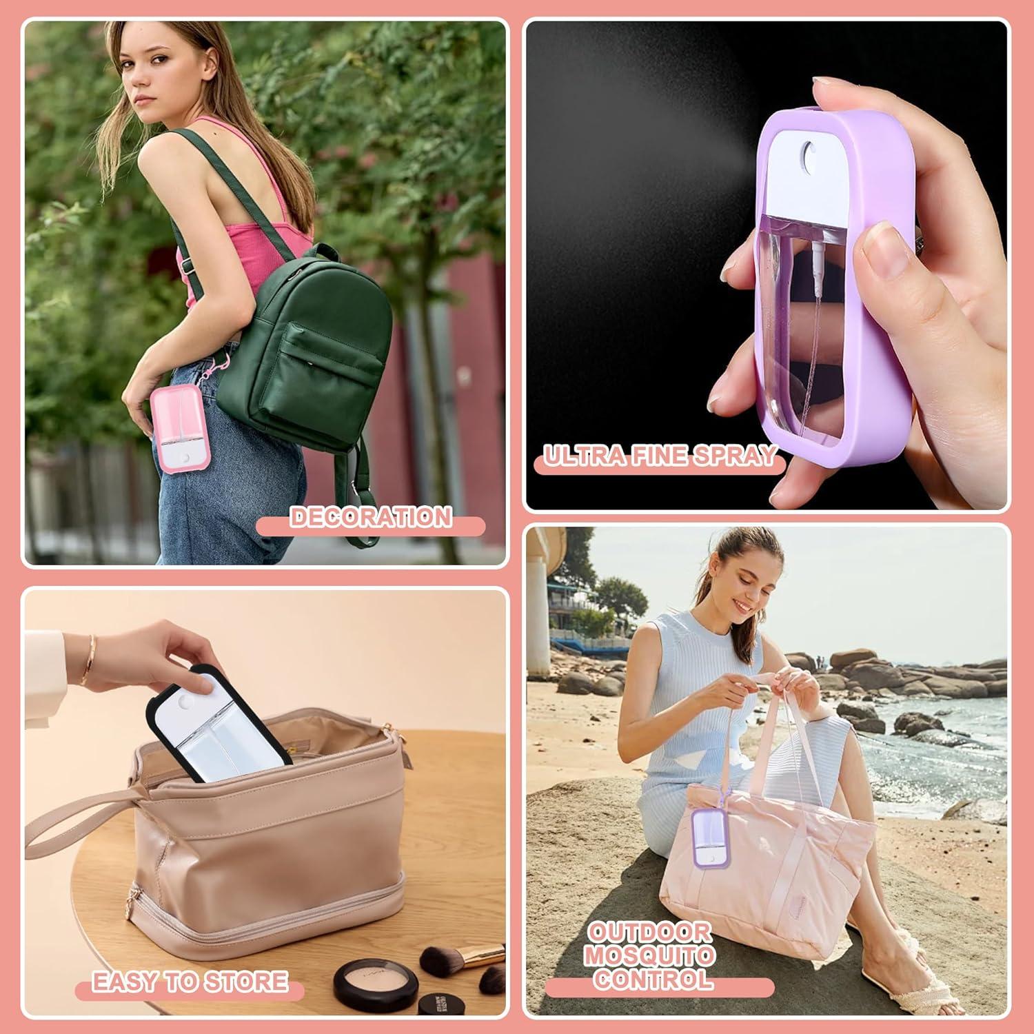 Mini Botella Rellenable Zuhose 30ml con Funda Silicona Negra