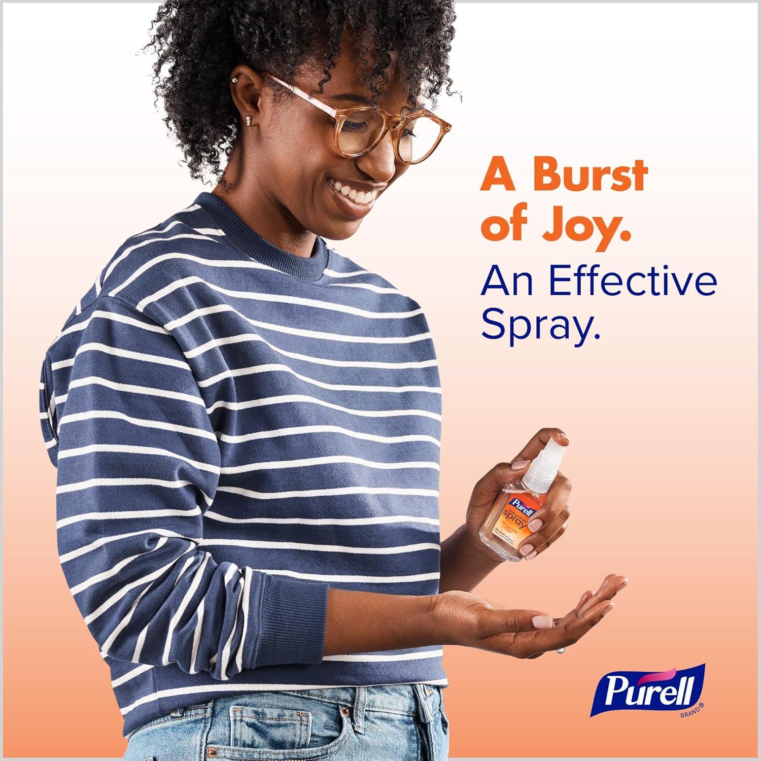 Spray Desinfectante de Manos PURELL 2 oz Aroma Mandarina Pera - Paquete de 6