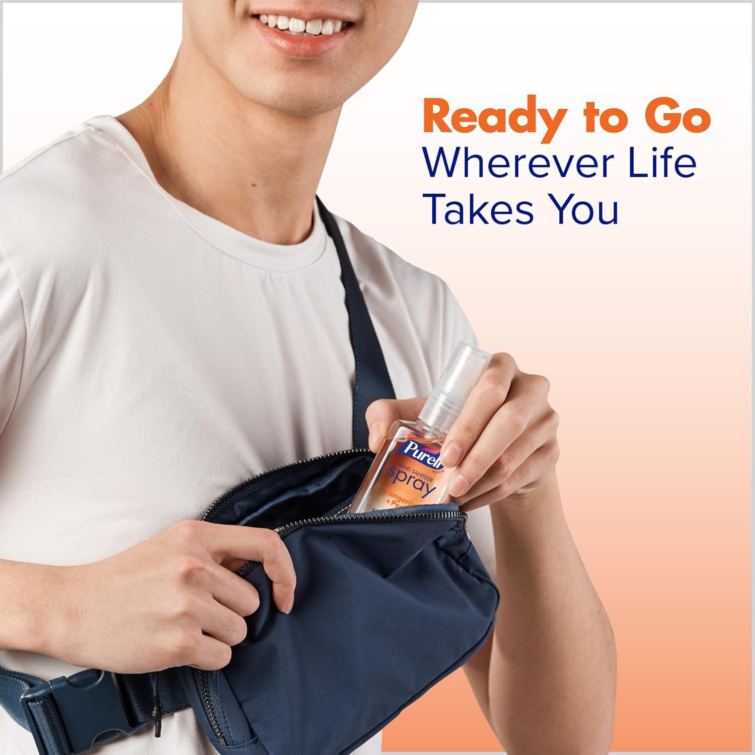 Spray Desinfectante de Manos PURELL 2 oz Aroma Mandarina Pera - Paquete de 6