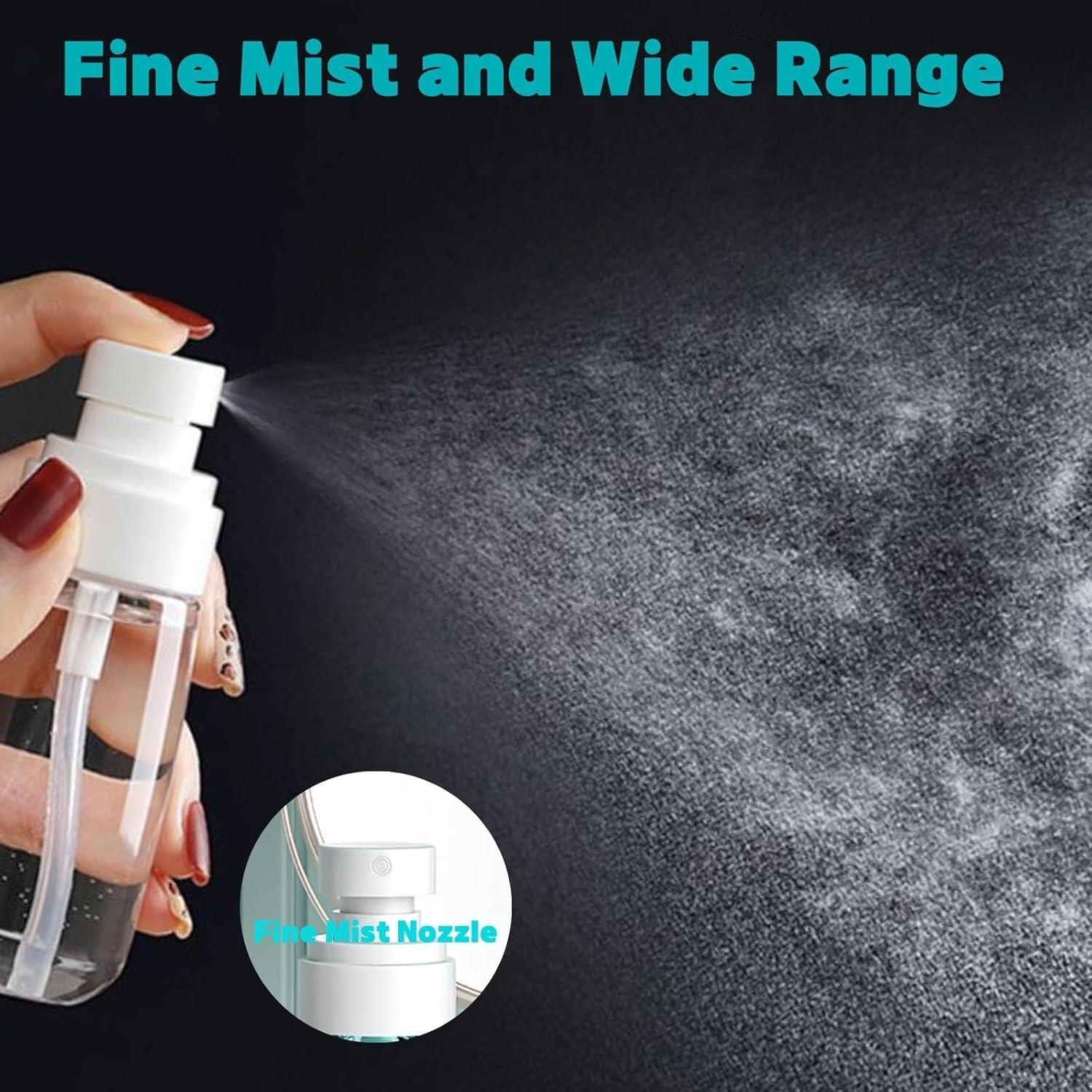 Botella de Spray de Viaje EACOZY 60ml Reutilizable 3PCS