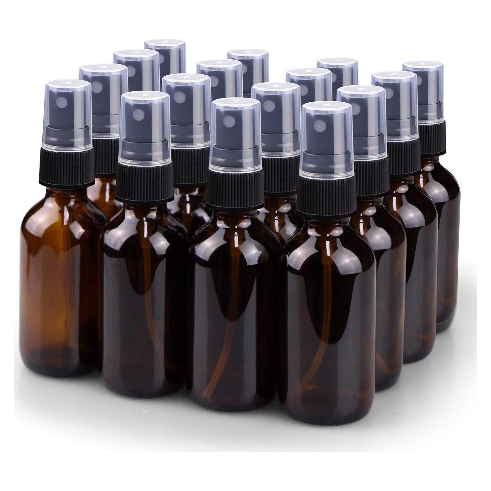 Botellas de Spray de Vidrio Wedama 2 oz Ámbar - Paquete de 16