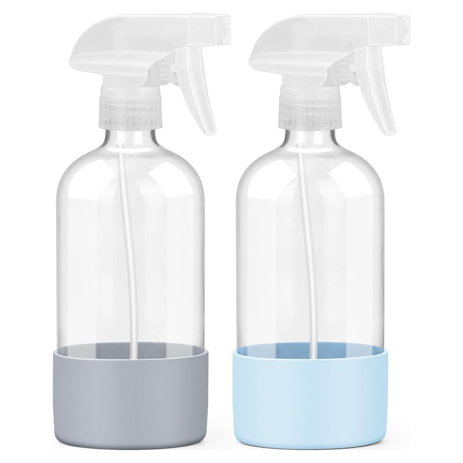 Paquete de 2 Botellas de Spray de Vidrio Worldgsb 0.47L Azul y Gris