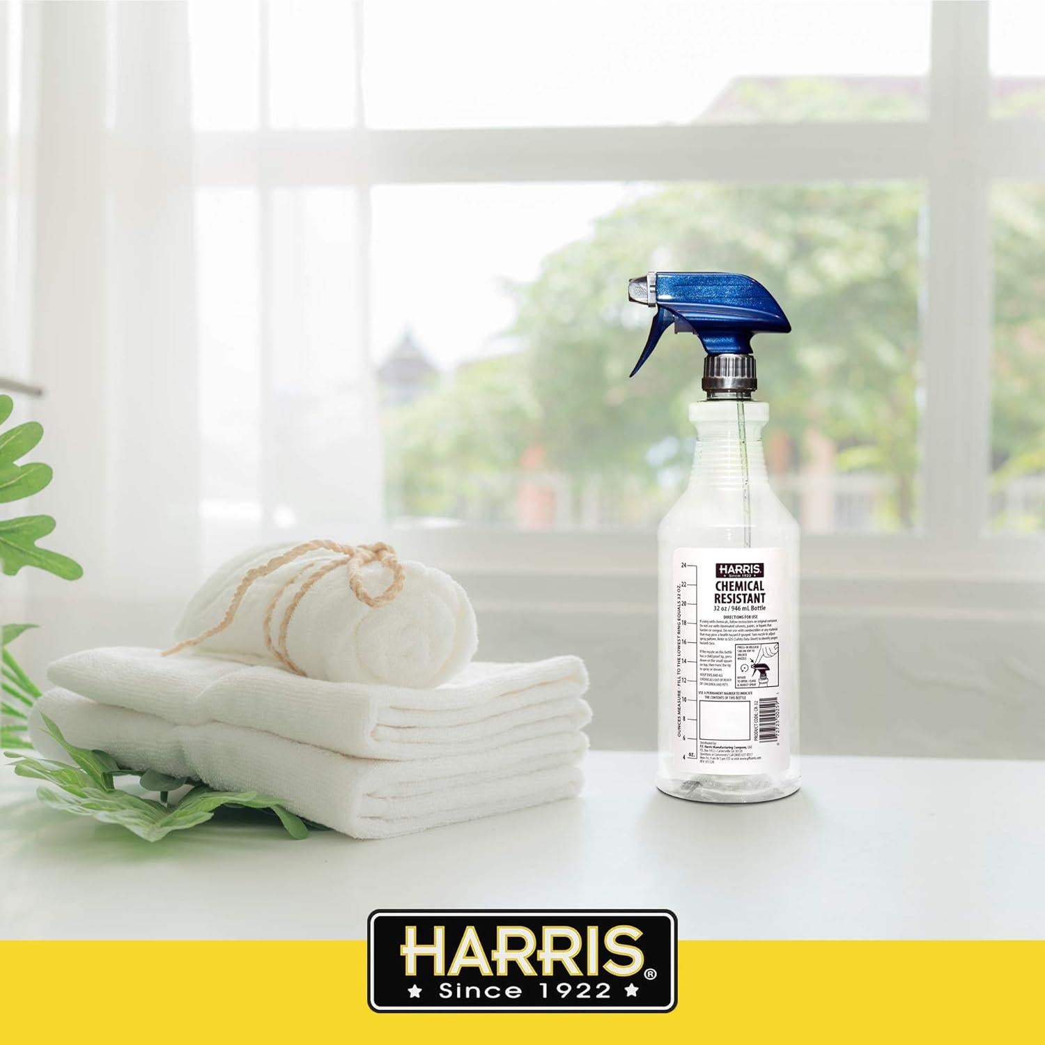 Botellas de Spray HARRIS 32oz Resistentes a Químicos - Paquete de 3