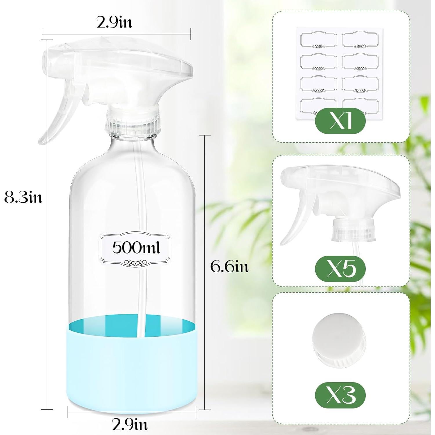 Pack de 3 Botellas de Spray de Vidrio ZENOWICK 0.47L