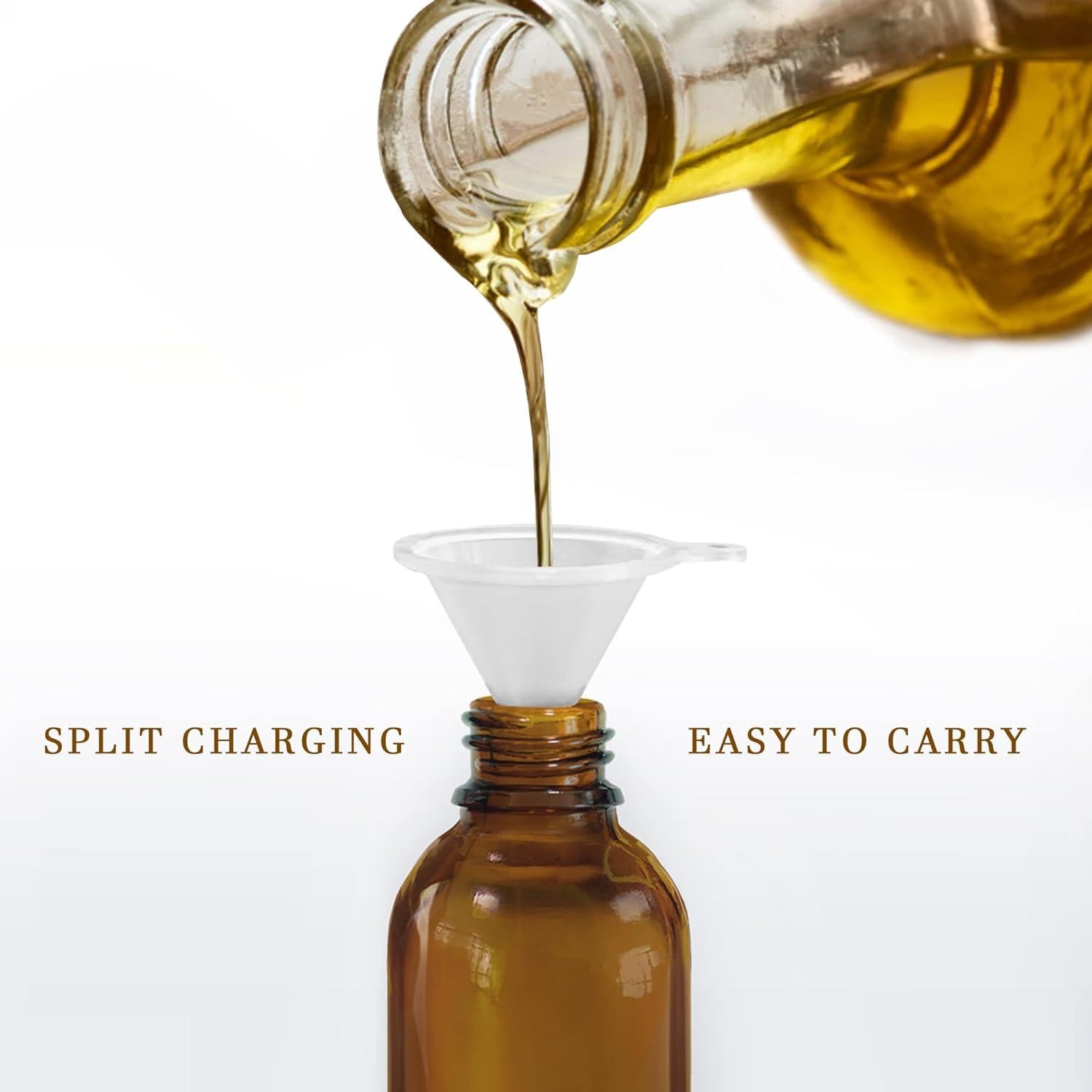 Set de 16 Botellas de Spray Ámbar 118ml Vidrio Recargable