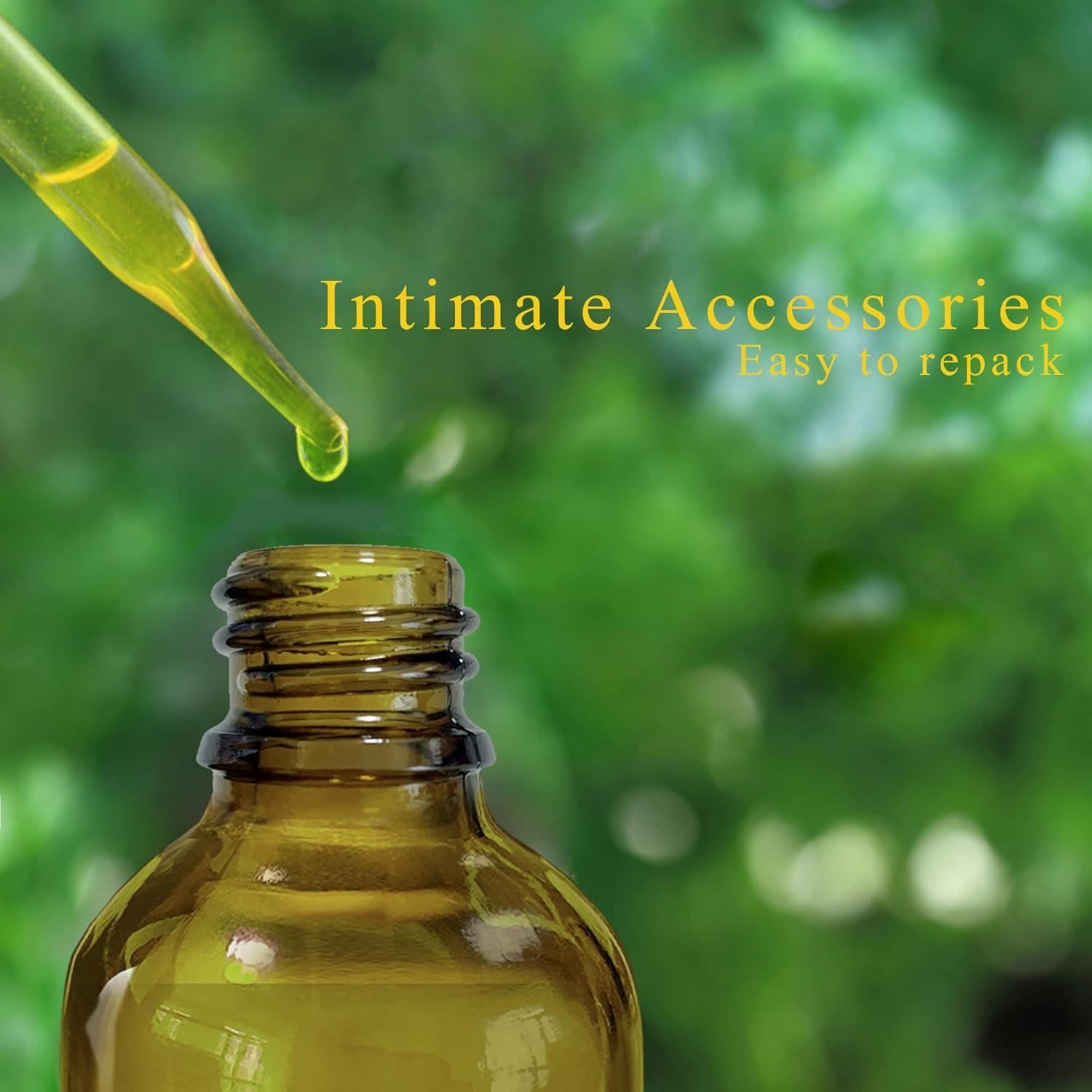 Set de 16 Botellas de Spray Ámbar 118ml Vidrio Recargable