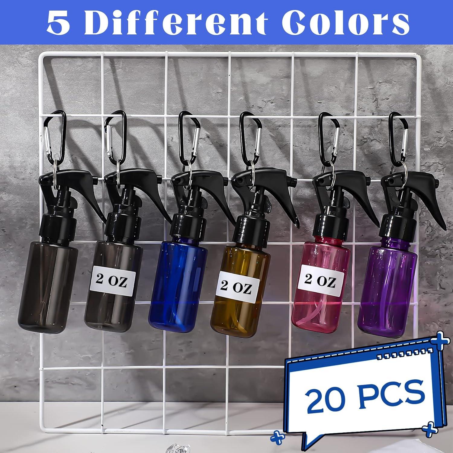 20 Botellas de Spray Rellenables 60ml Roshtia con Etiquetas