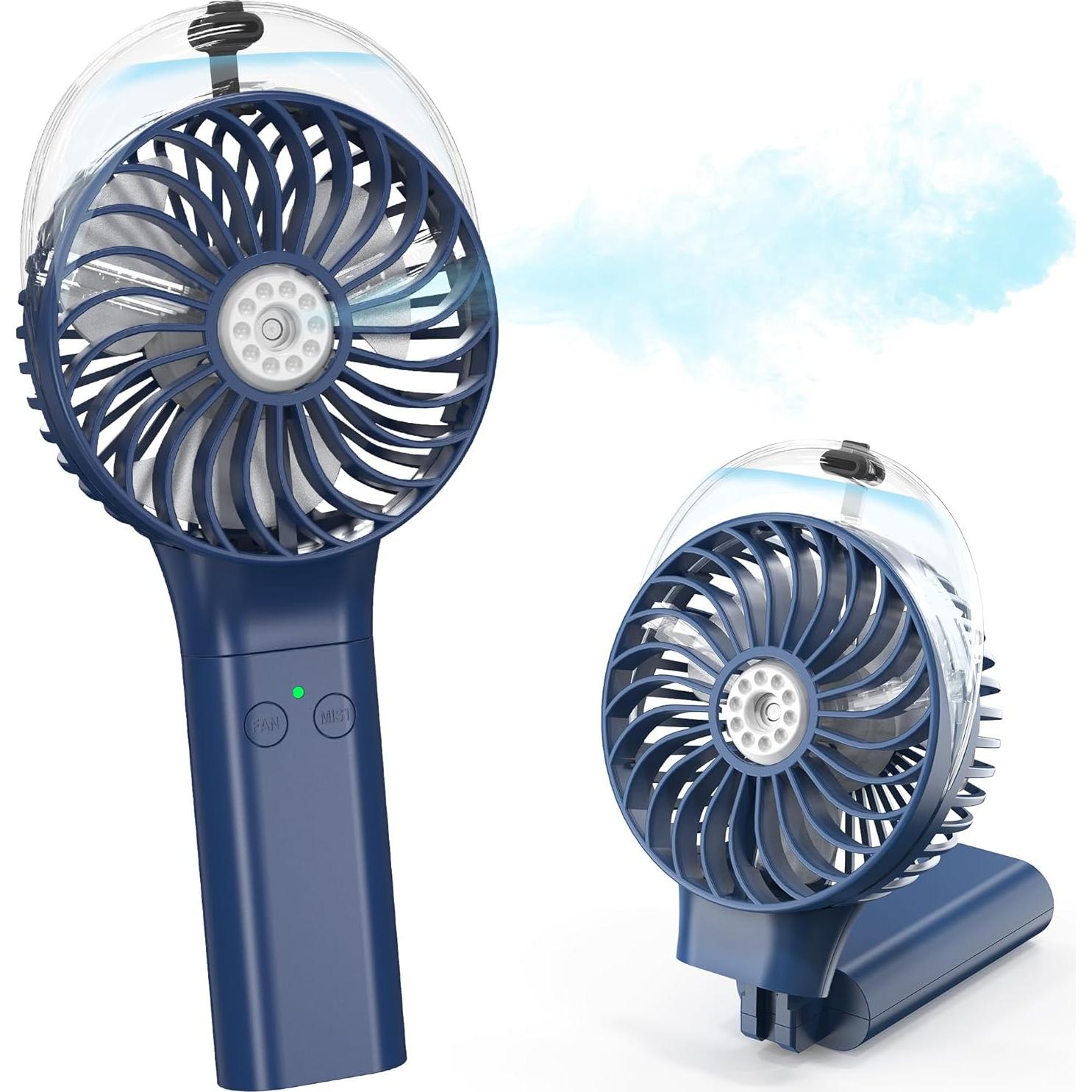 Ventilador de Mano Portátil COMLIFE F006 con Nebulizador 3000mAh