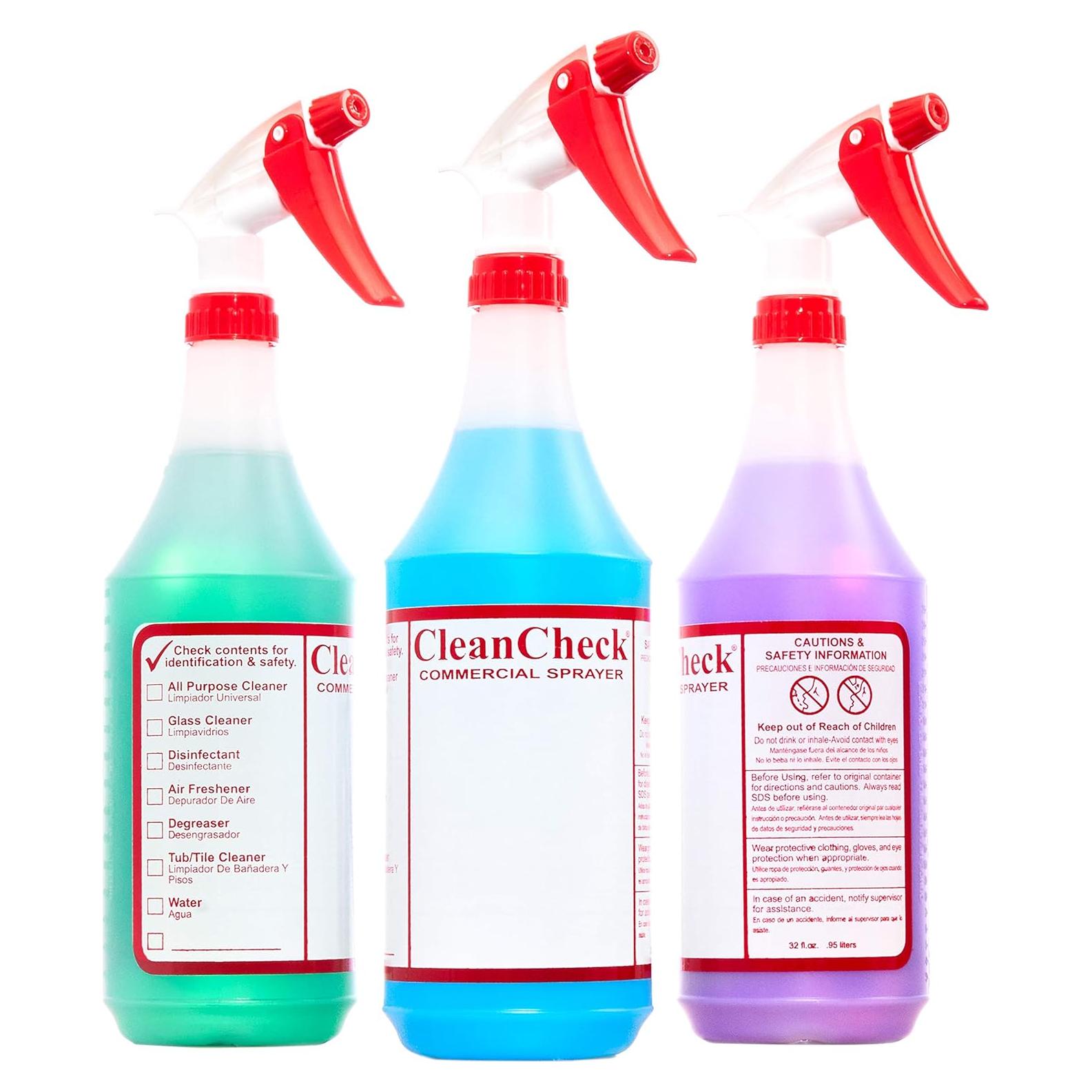 Botellas de Spray Bilingües MSDS Mop Mob 3 Paquete 0.95 L