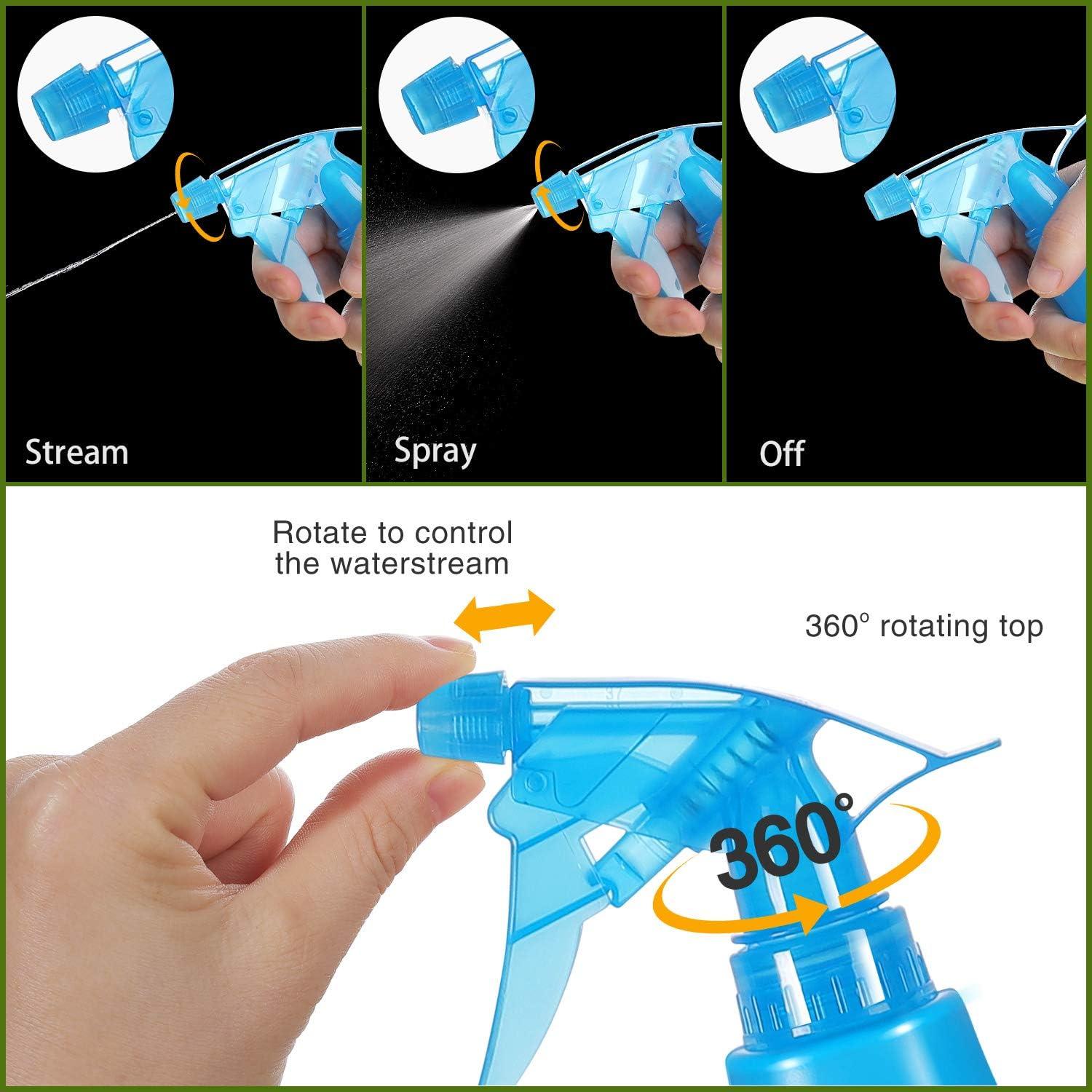 Botellas de Spray de Plástico 8 Oz SuperMMarK - Paquete de 4