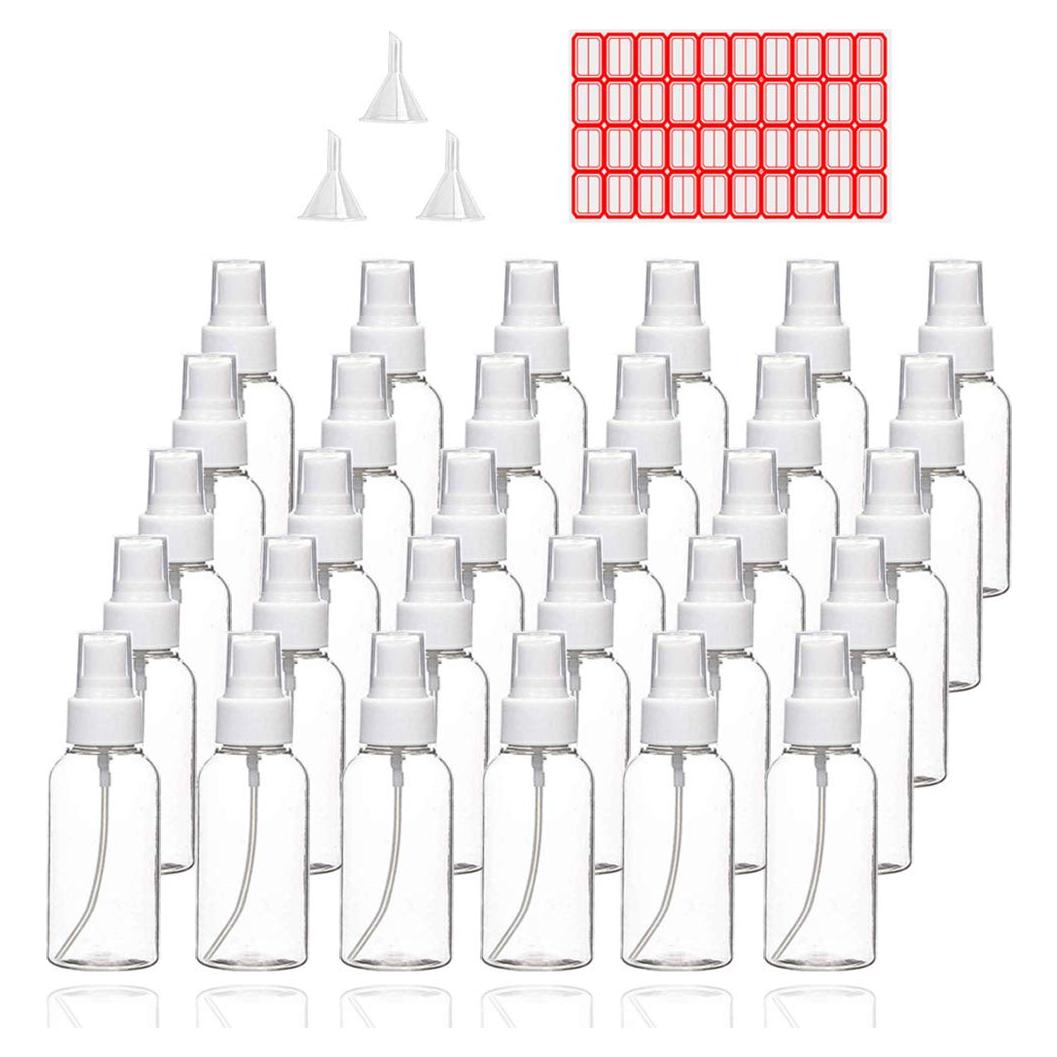 Set de 30 Botellas de Spray 30ml Plástico Reutilizables