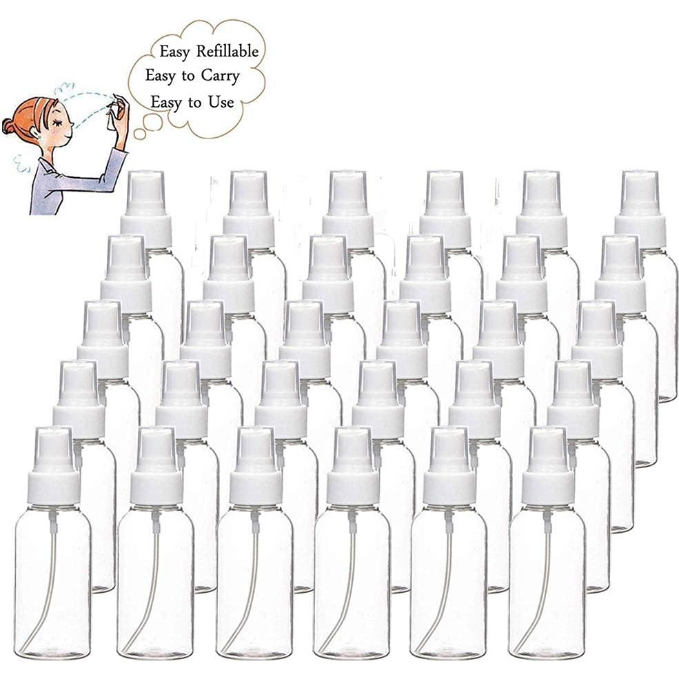 Set de 30 Botellas de Spray 30ml Plástico Reutilizables