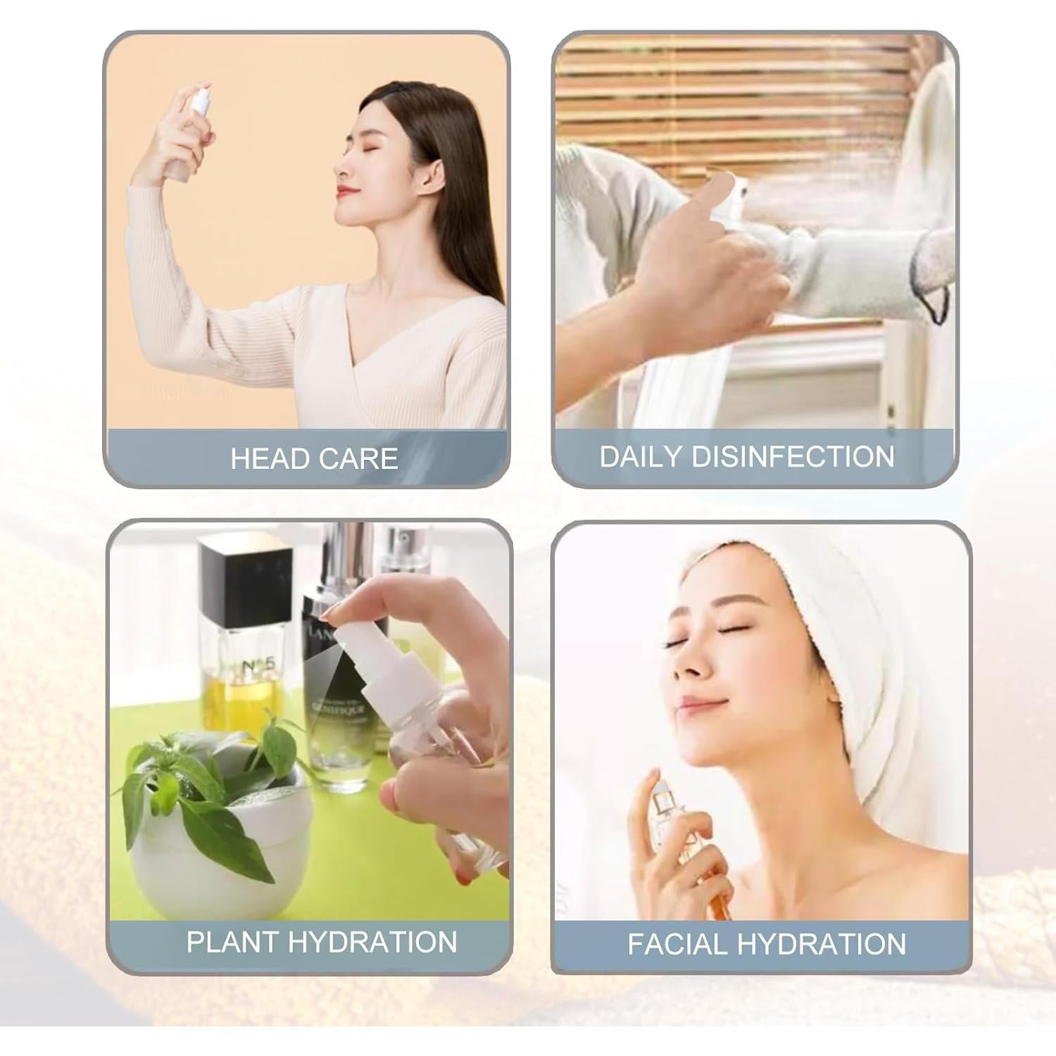 Botellas de Spray Cosmético Recargables MUUZLL 50ml - 6 Pcs