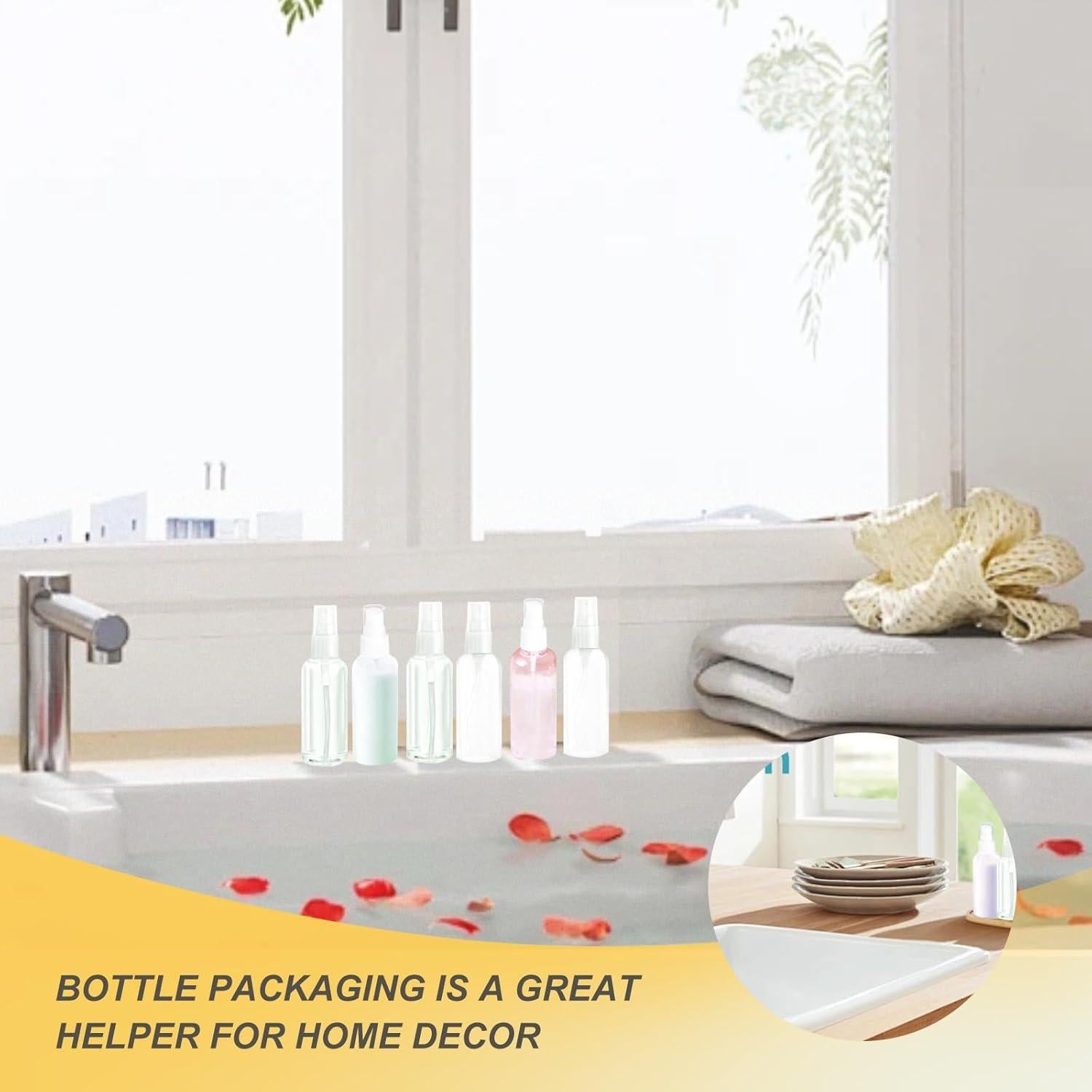 Botellas de Spray Cosmético Recargables MUUZLL 50ml - 6 Pcs