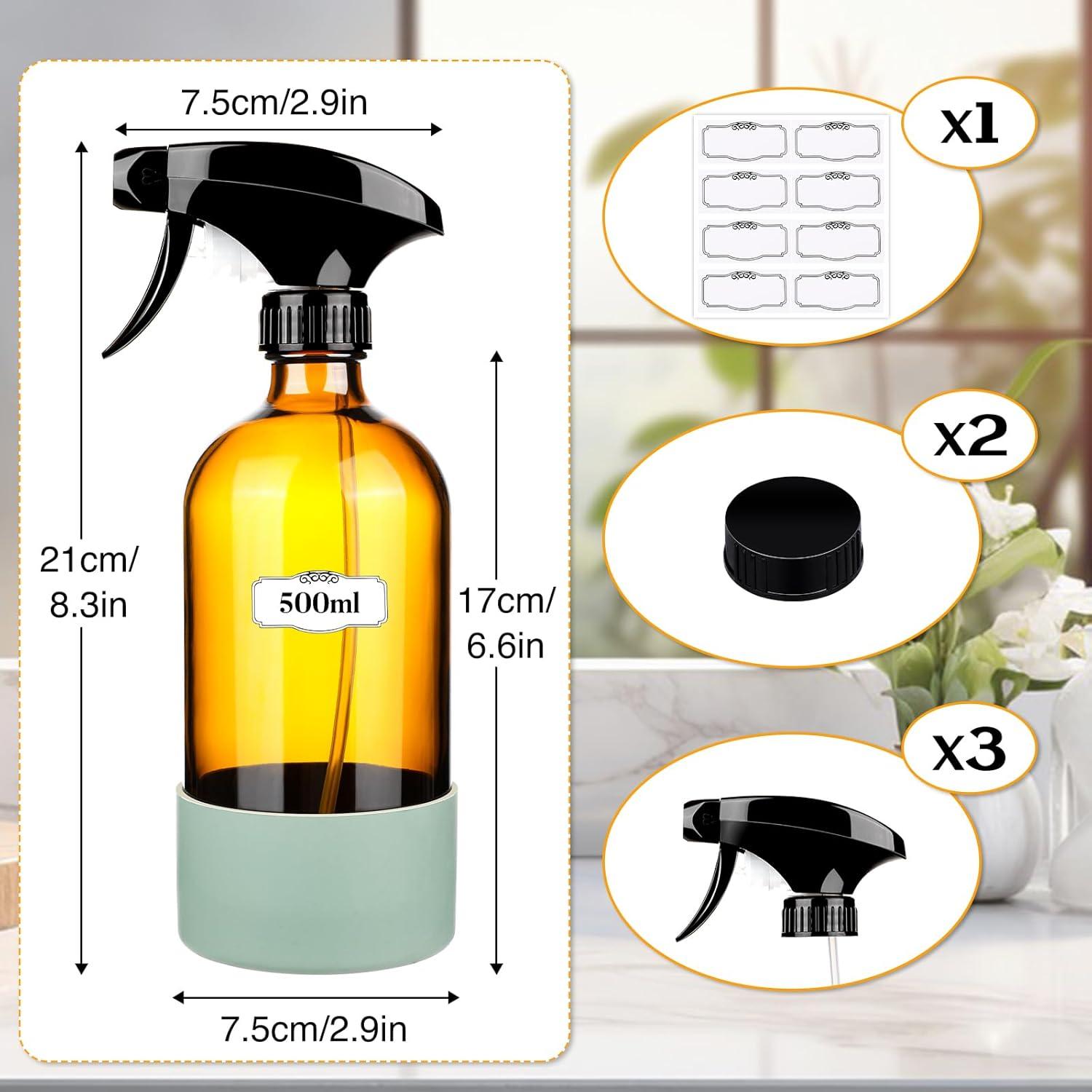 Juego de 2 Botellas de Spray de Vidrio ZENOWICK 480 ml