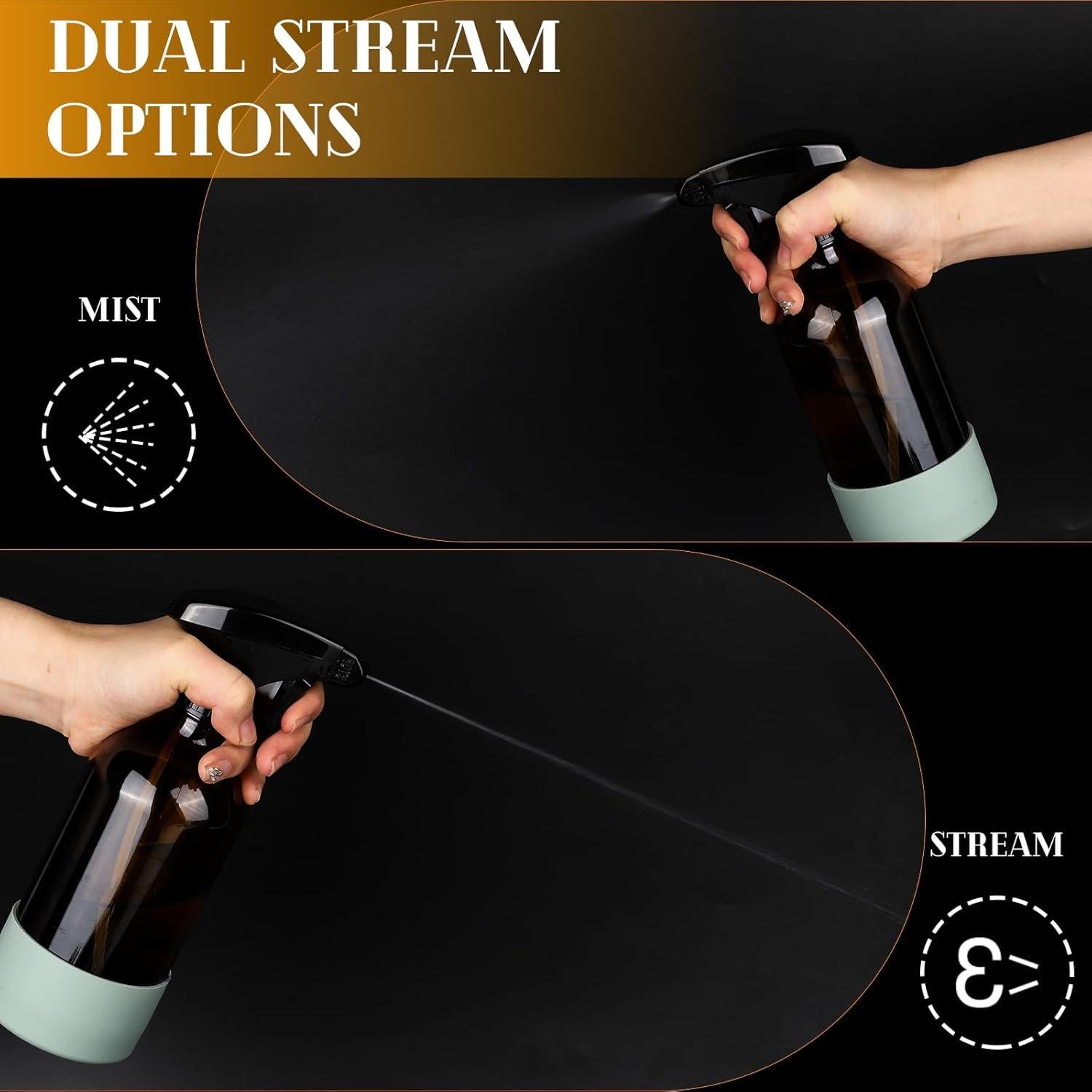 Juego de 2 Botellas de Spray de Vidrio ZENOWICK 480 ml