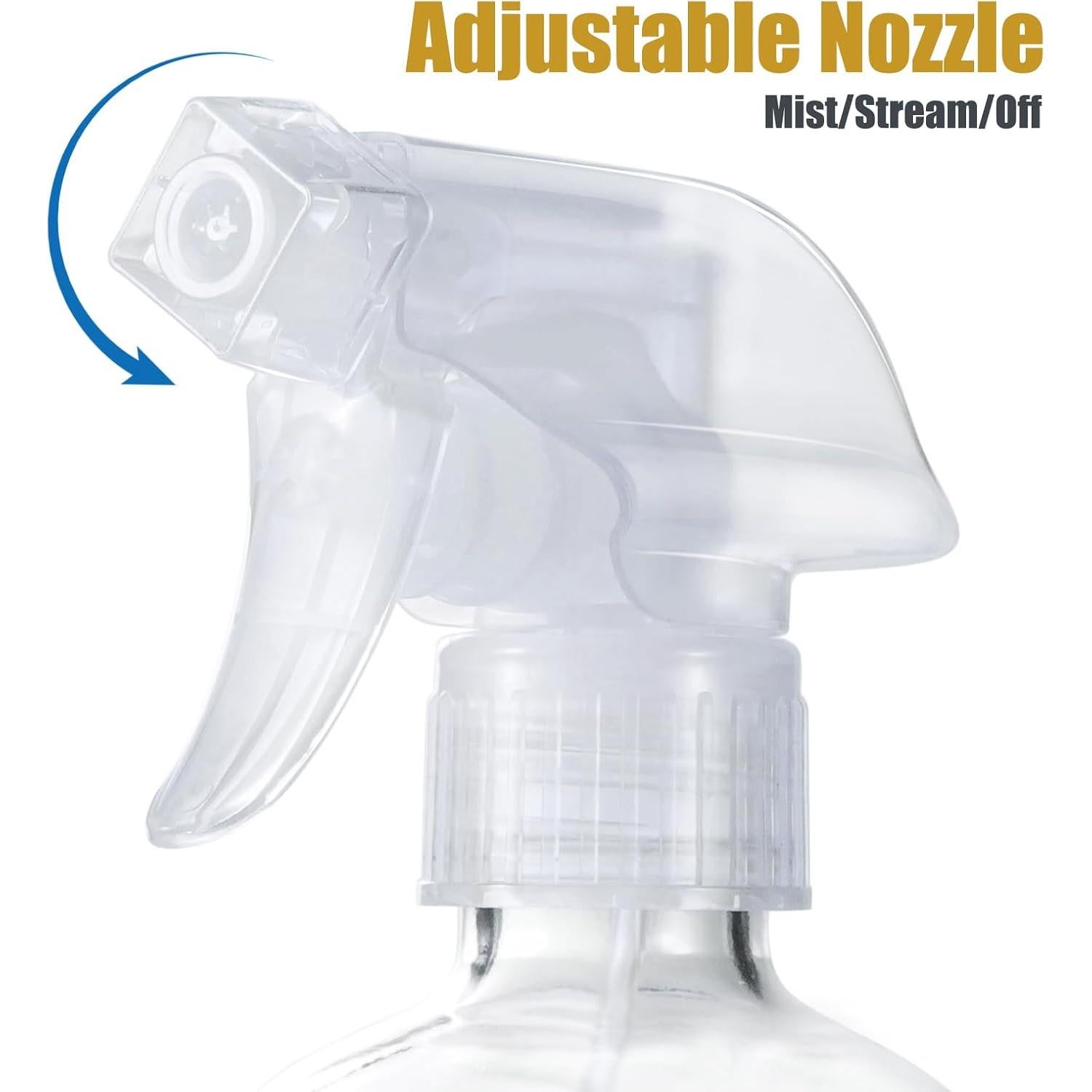 Botellas de Spray de Vidrio JohnBee 473 ml 2 Piezas Amarillo y Gris