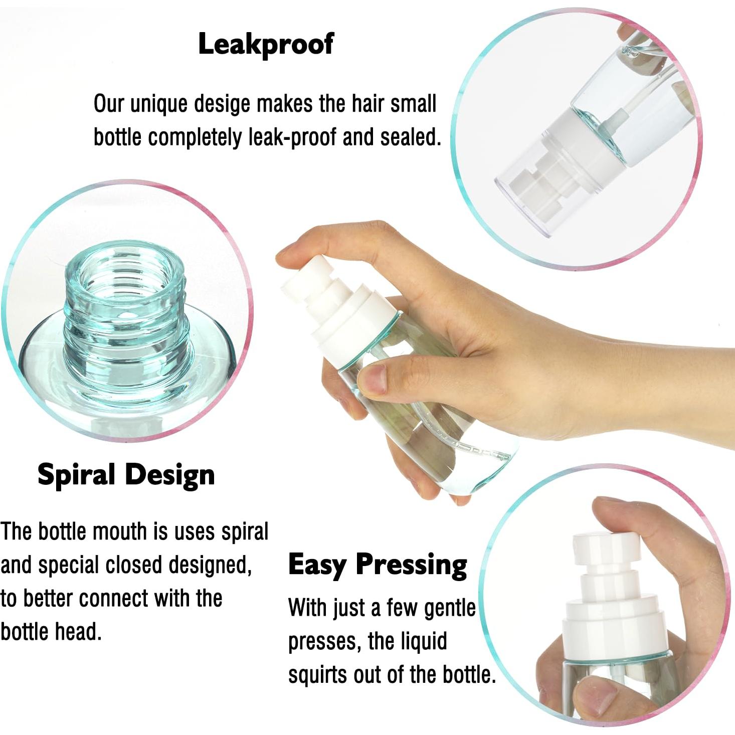 Paquete de 3 botellas de spray 30ml IFDGCTK para viaje