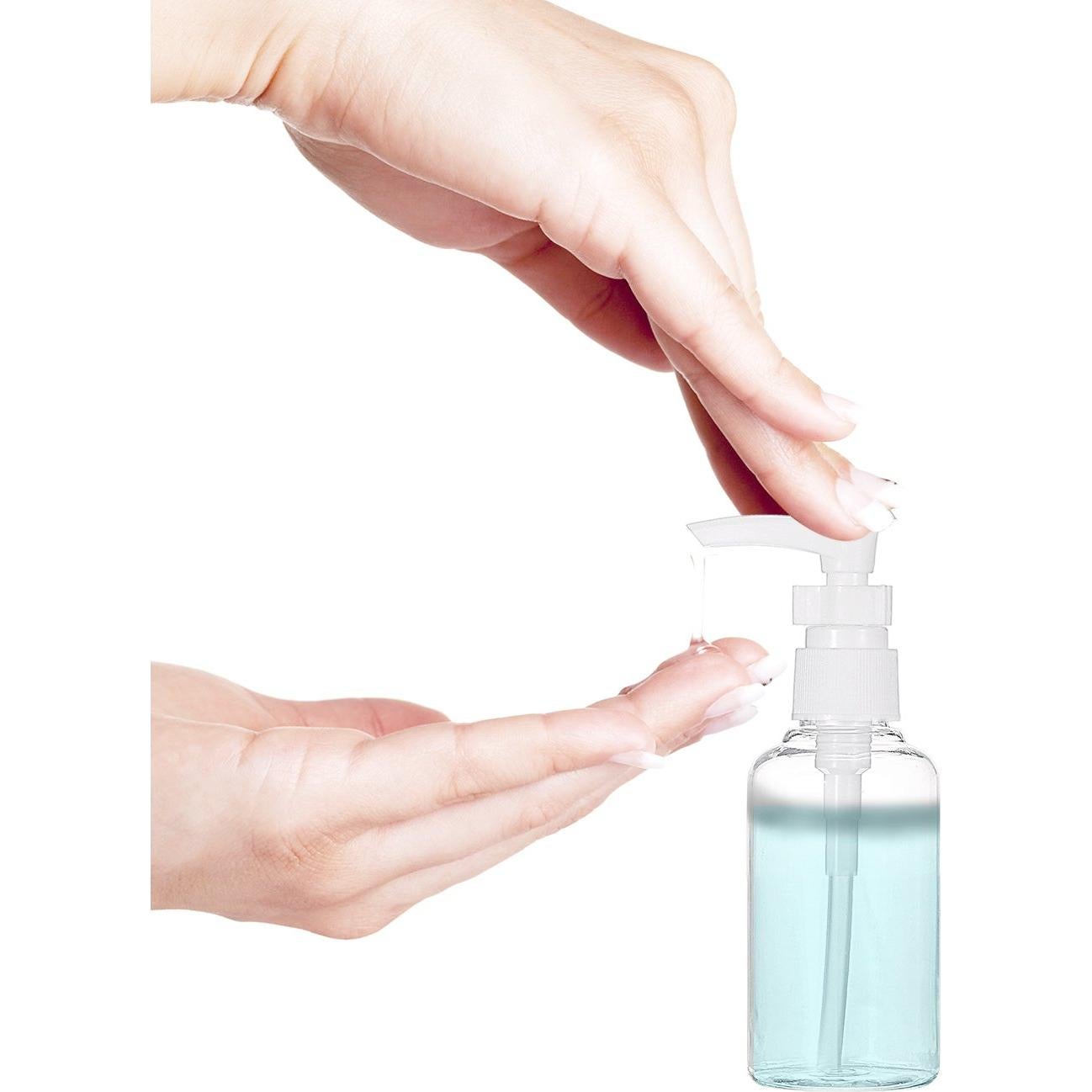 Botellas de Viaje 50 ml TecUnite - 6 Pack Transparentes con Embudo