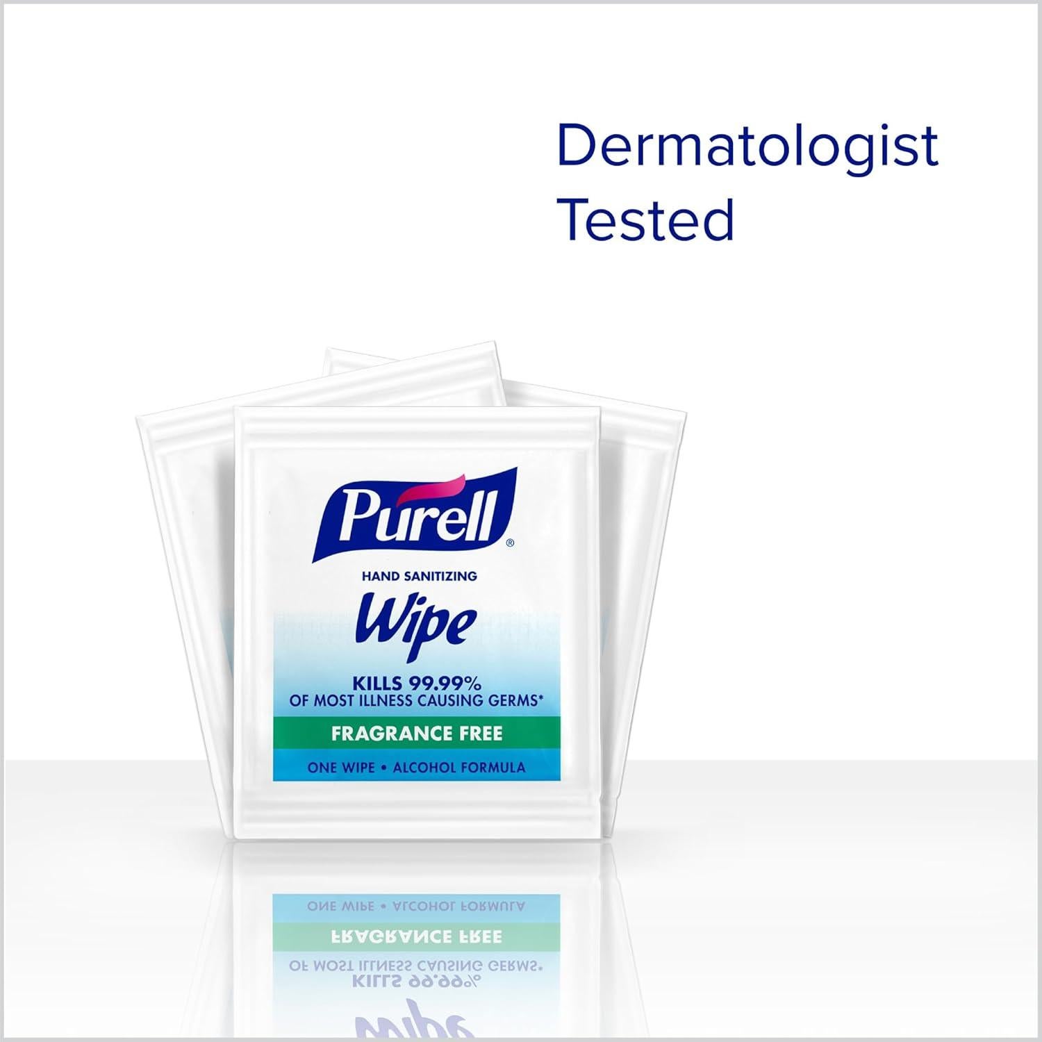 Toallitas Desinfectantes para Manos PURELL, 300 Unidades, Sin Fragancia