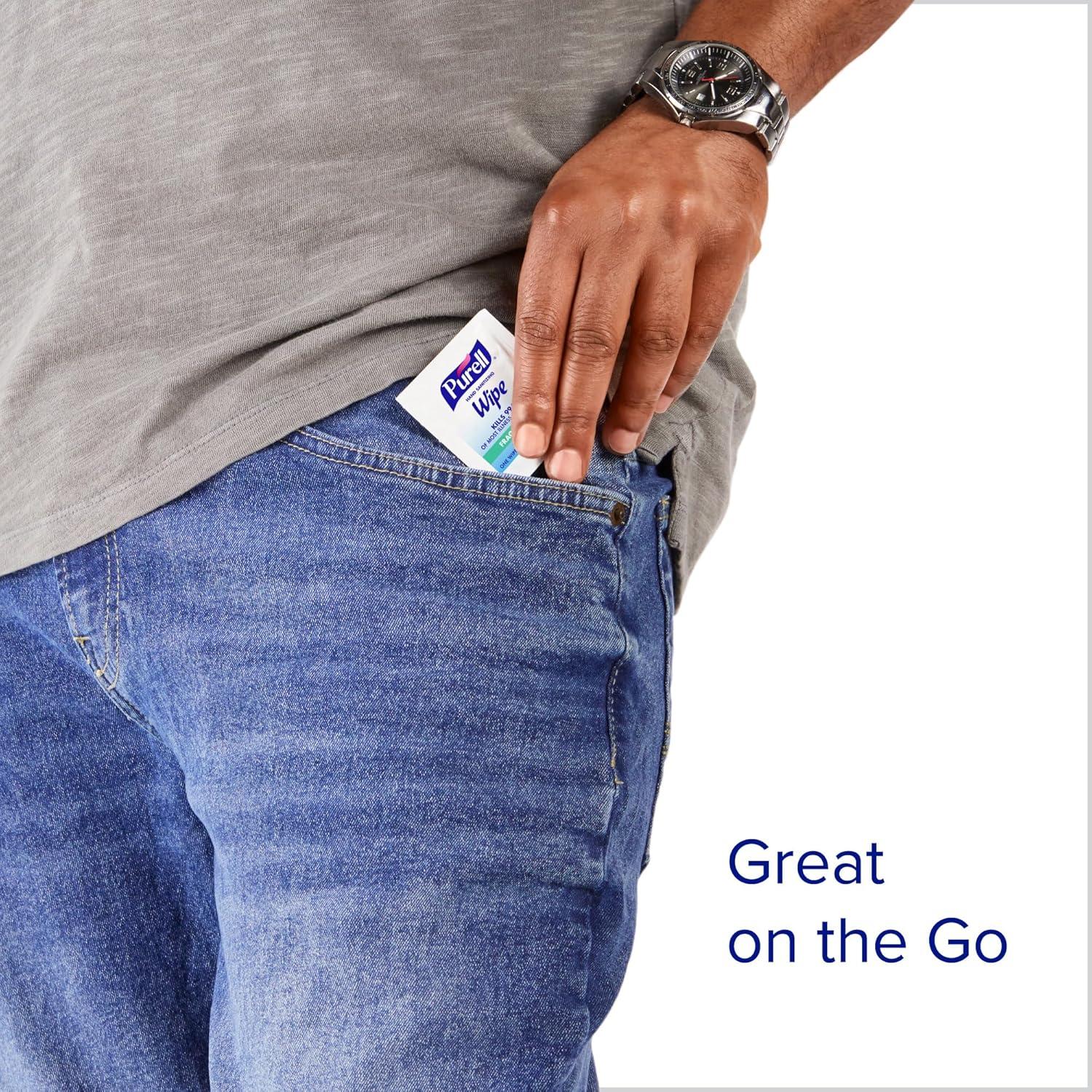 Toallitas Desinfectantes para Manos PURELL, 300 Unidades, Sin Fragancia