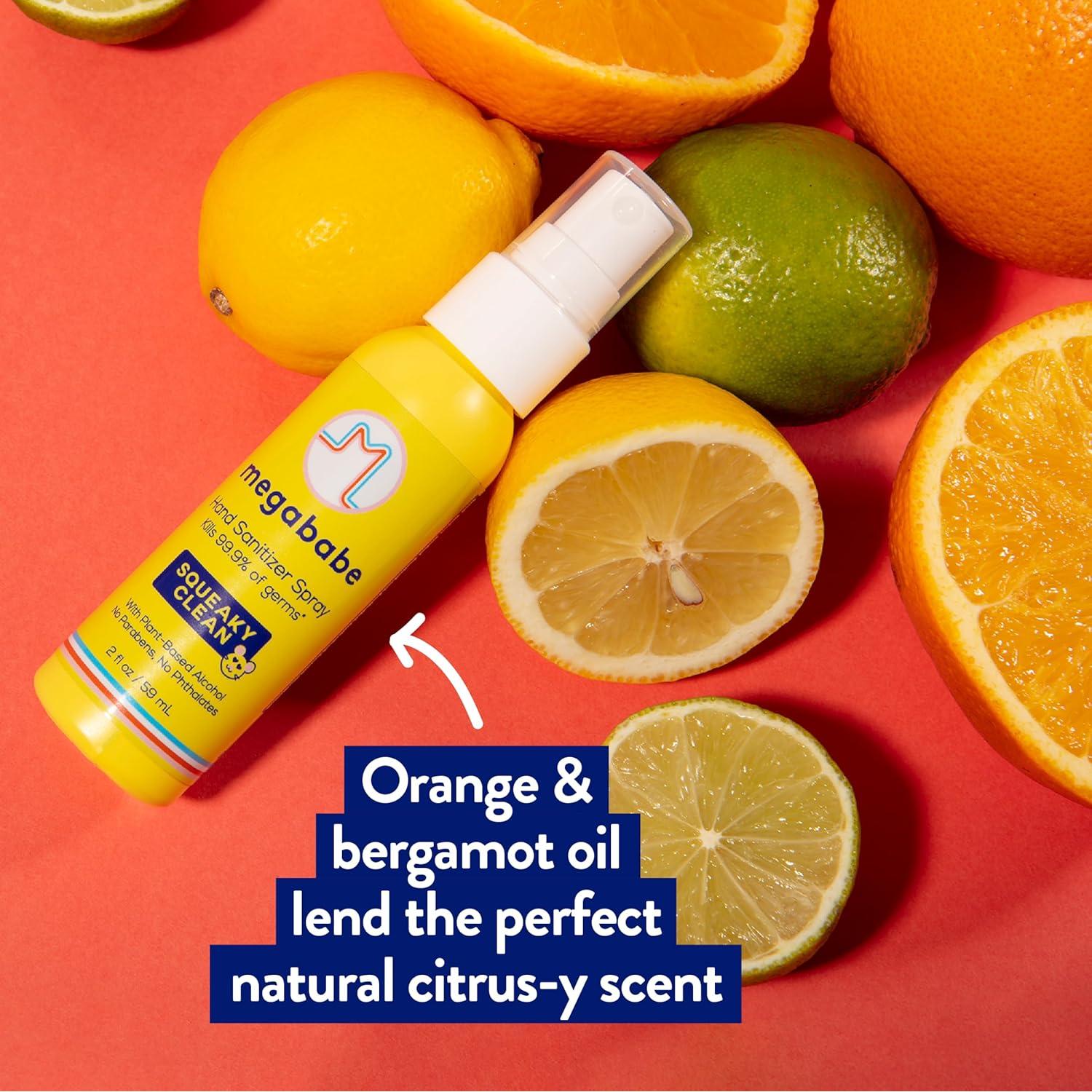 Desinfectante de Manos Spray Vegano Megababe 59 ml - Paquete de 3