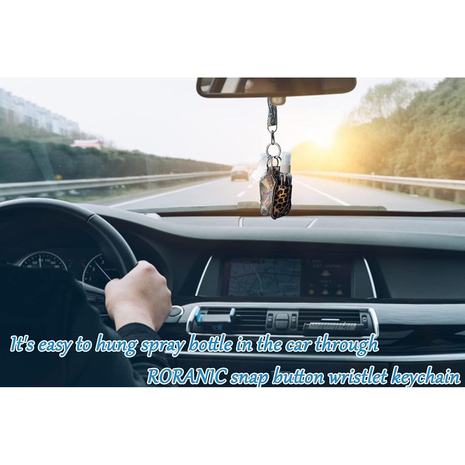 Botellas de Spray Recargables 30ml con Sujetadores de Llave