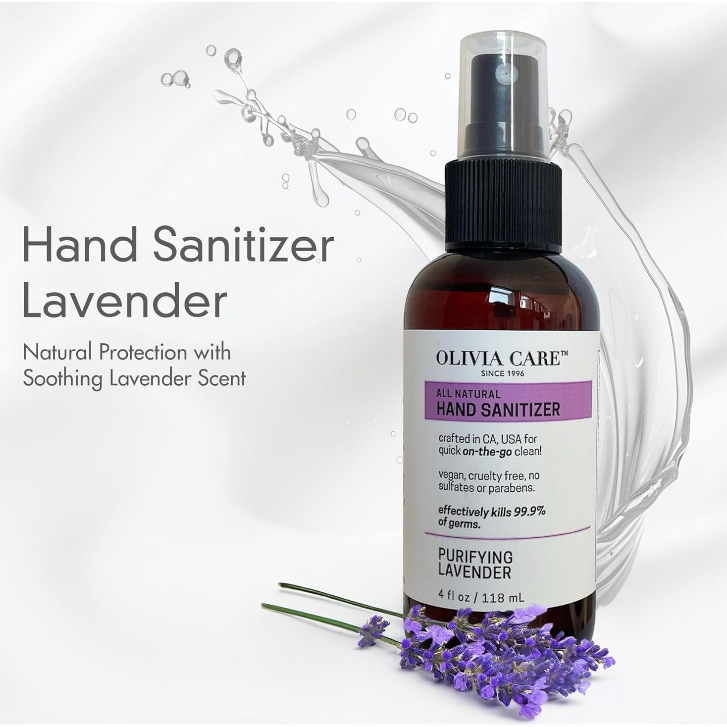 Desinfectante de Manos Olivia Care 118 ML con Aceites Esenciales