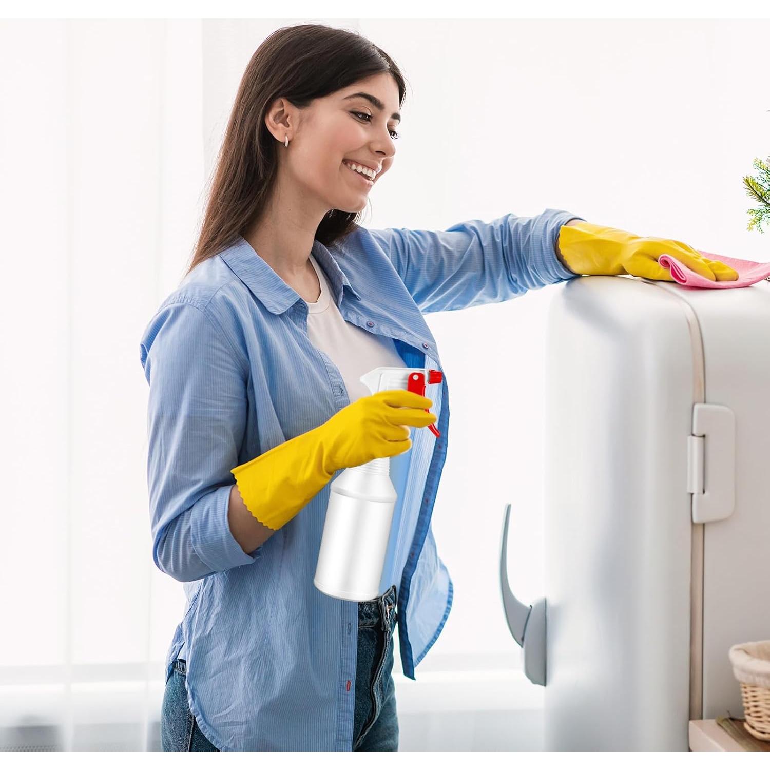 Yinder 18 Botellas Spray Vacías 480 ml Ajustables a Prueba de Fugas