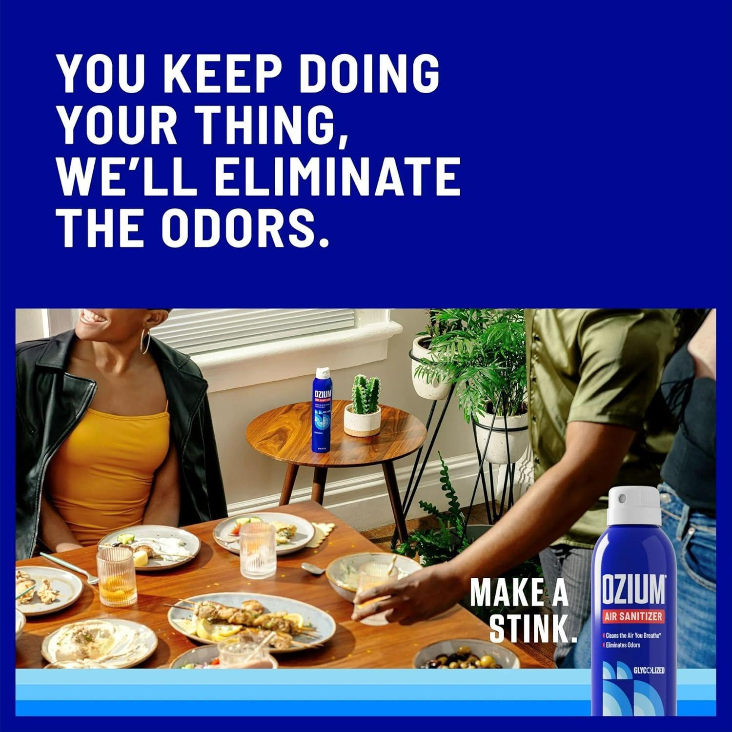 Desinfectante de Aire Ozium 8 Oz Original - Eliminador de Olores