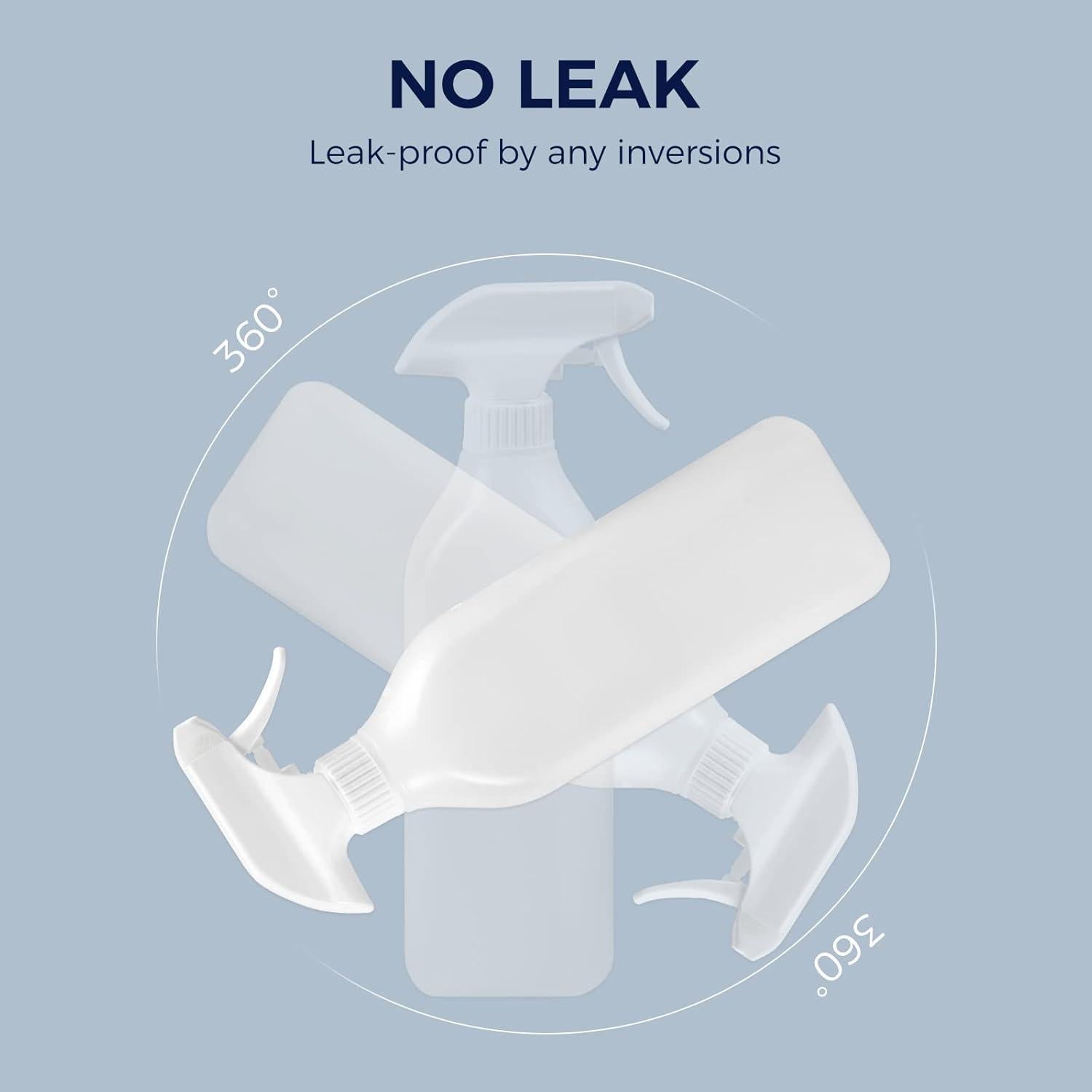 Botellas de Spray CLICK CLEAN 500 ml, Paquete de 2 con Etiquetas