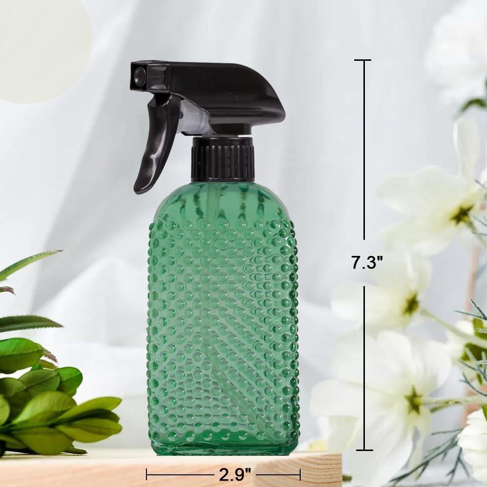 Botellas de Spray de Vidrio OEXEO 0.47L Ajustable Verde 3 PCS