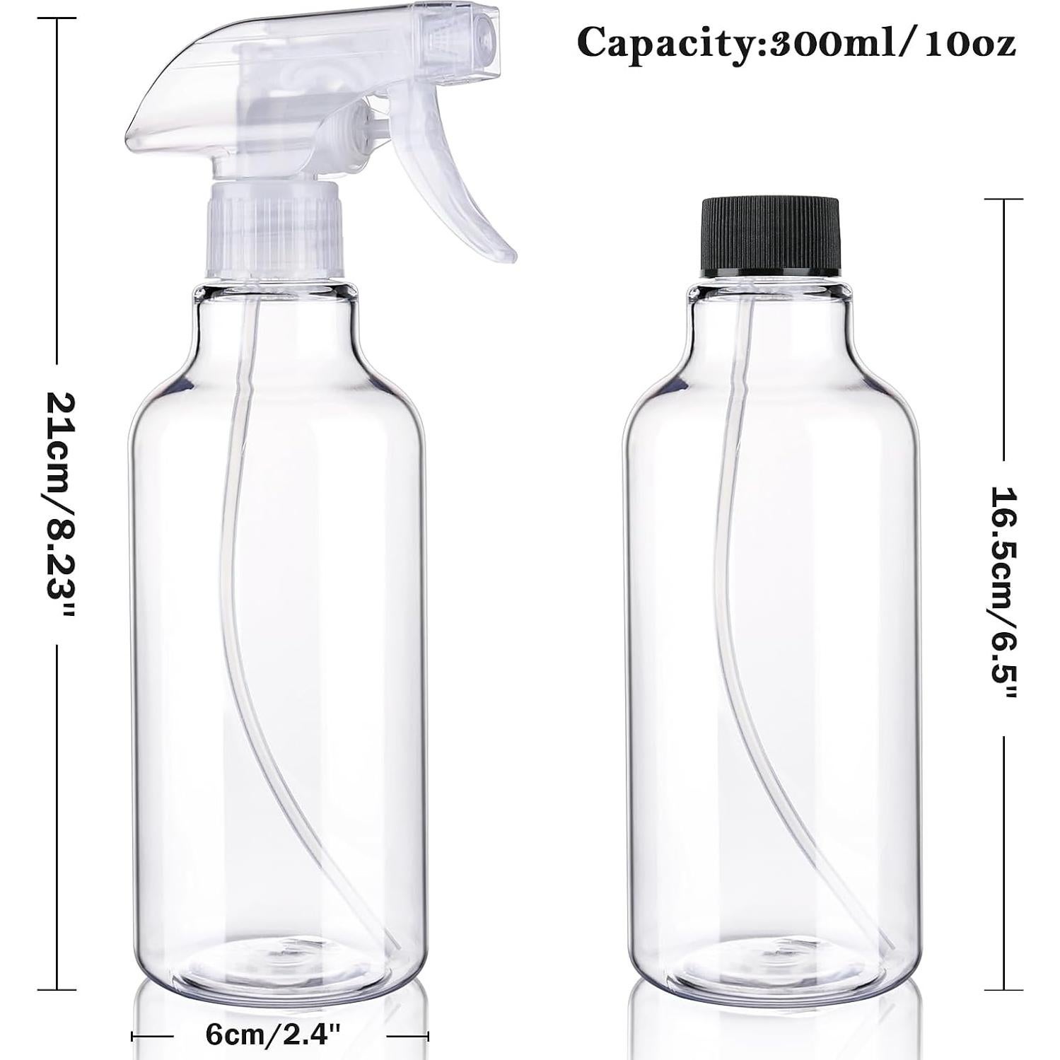 Set de 3 Botellas de Spray Plástico Hethyo 300ml Ajustable