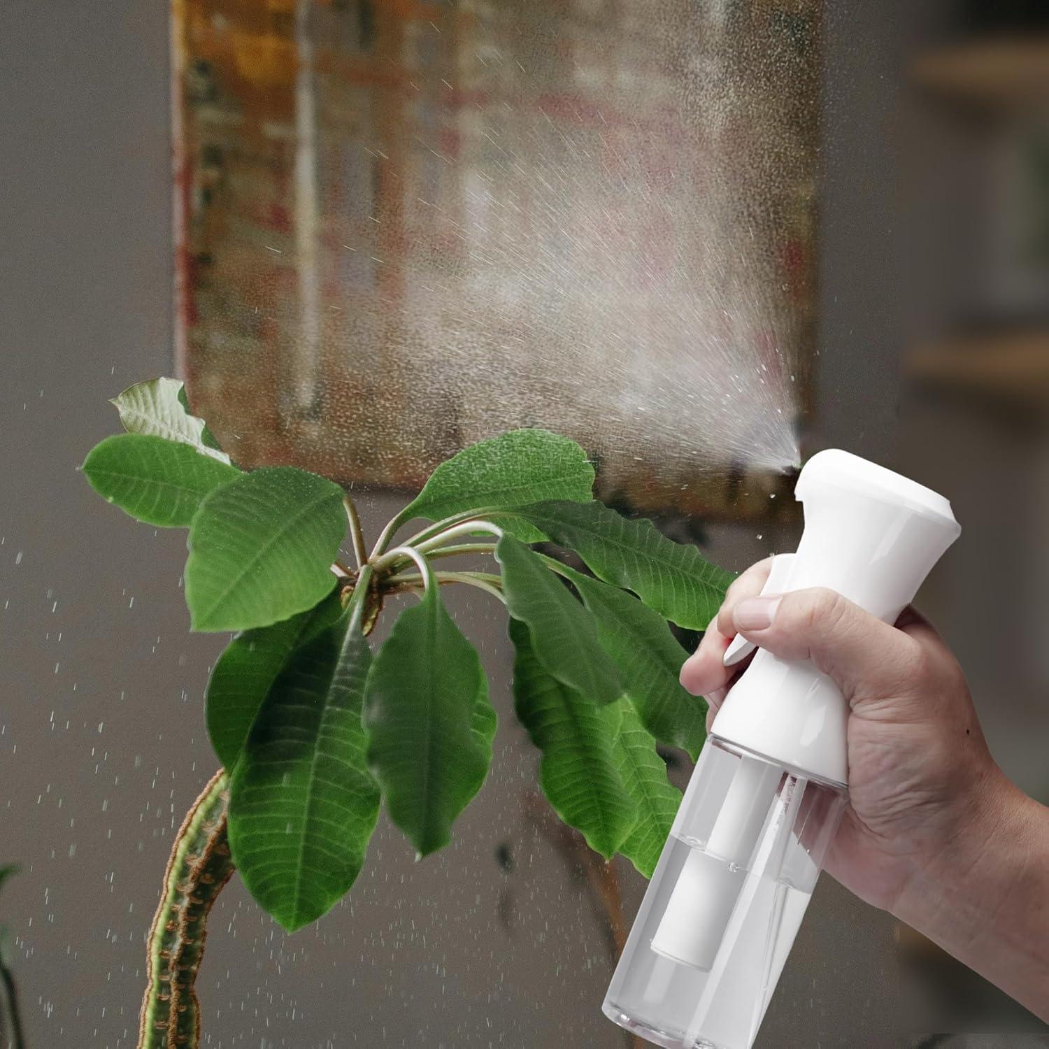 Botella Spray Continuo HPPFFY 200ml Blanca para Cabello y Plantas