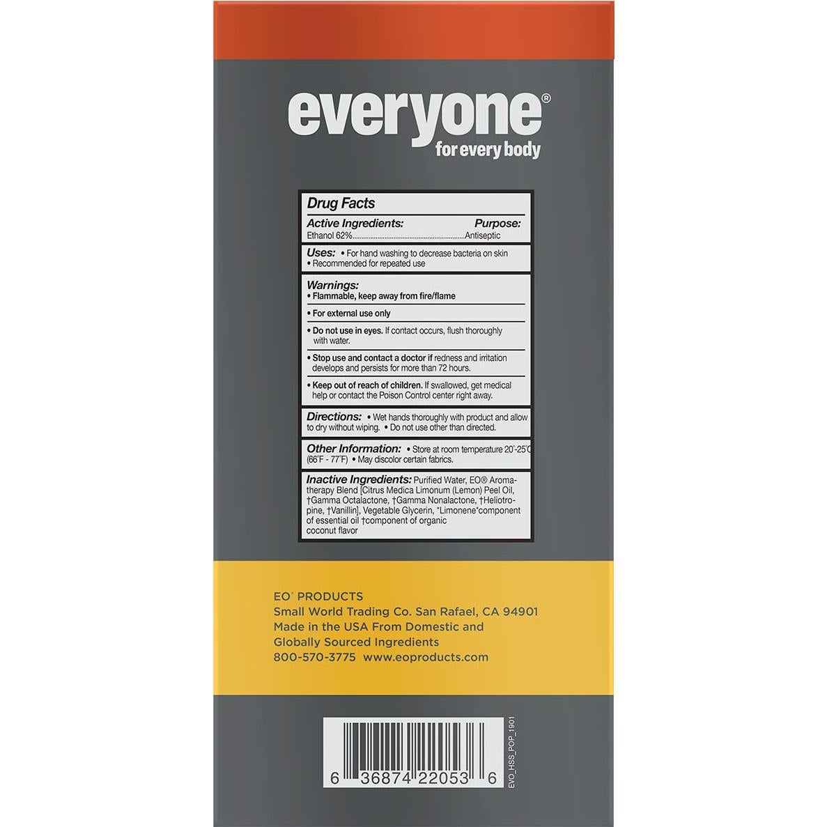 Desinfectante de Manos Everyone Coco y Limón 59 ml x6