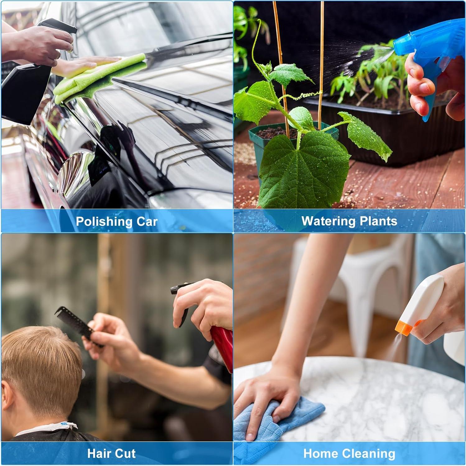 Botellas de Spray de Plástico PATIKIL 750ml 4pcs Ajustables