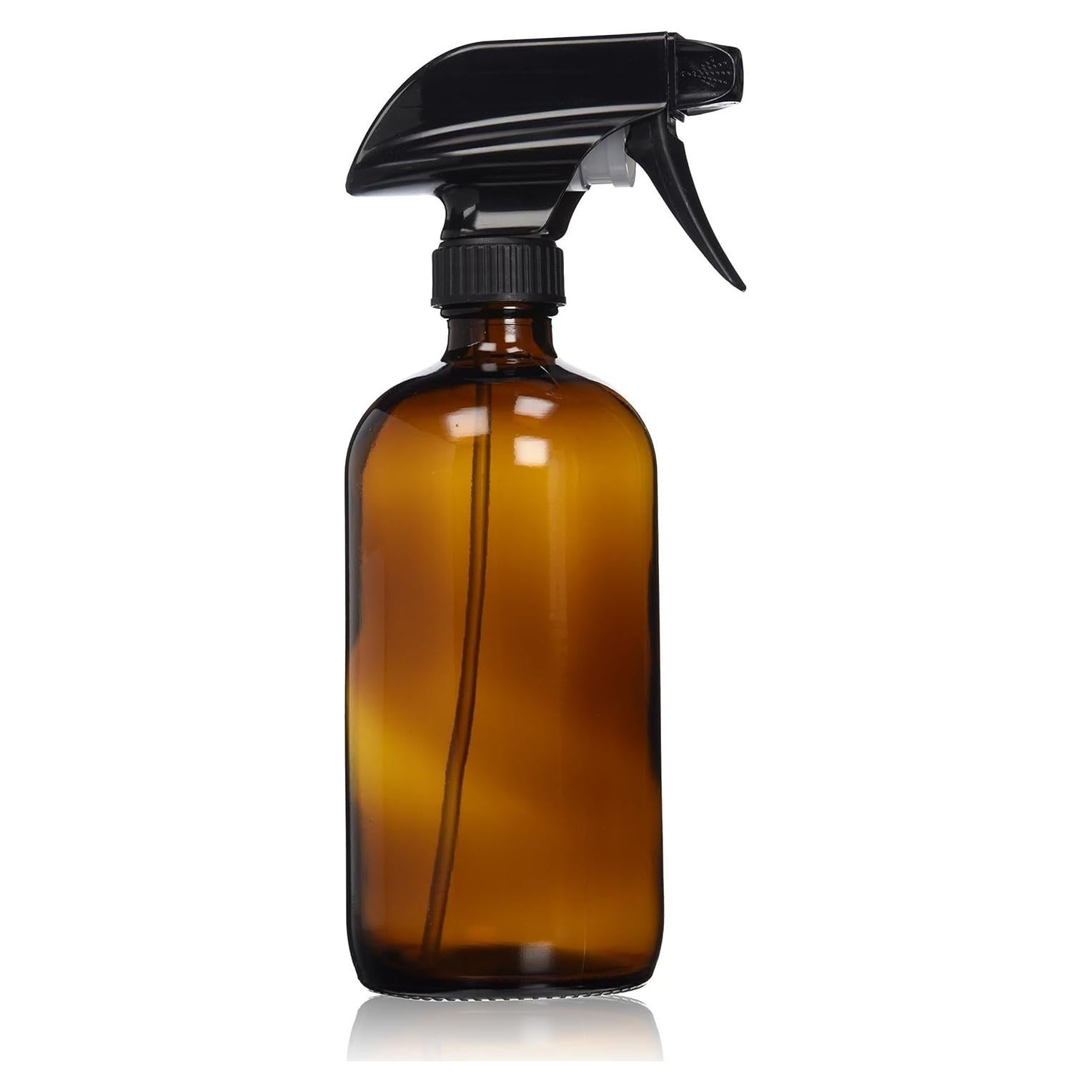 Botella Spray Vidrio Ámbar 473ml Sally's Organics - Ajustable