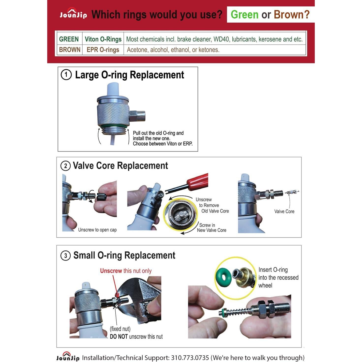 Botella Spray Reutilizable JOUNJIP 473ml con 3 Boquillas