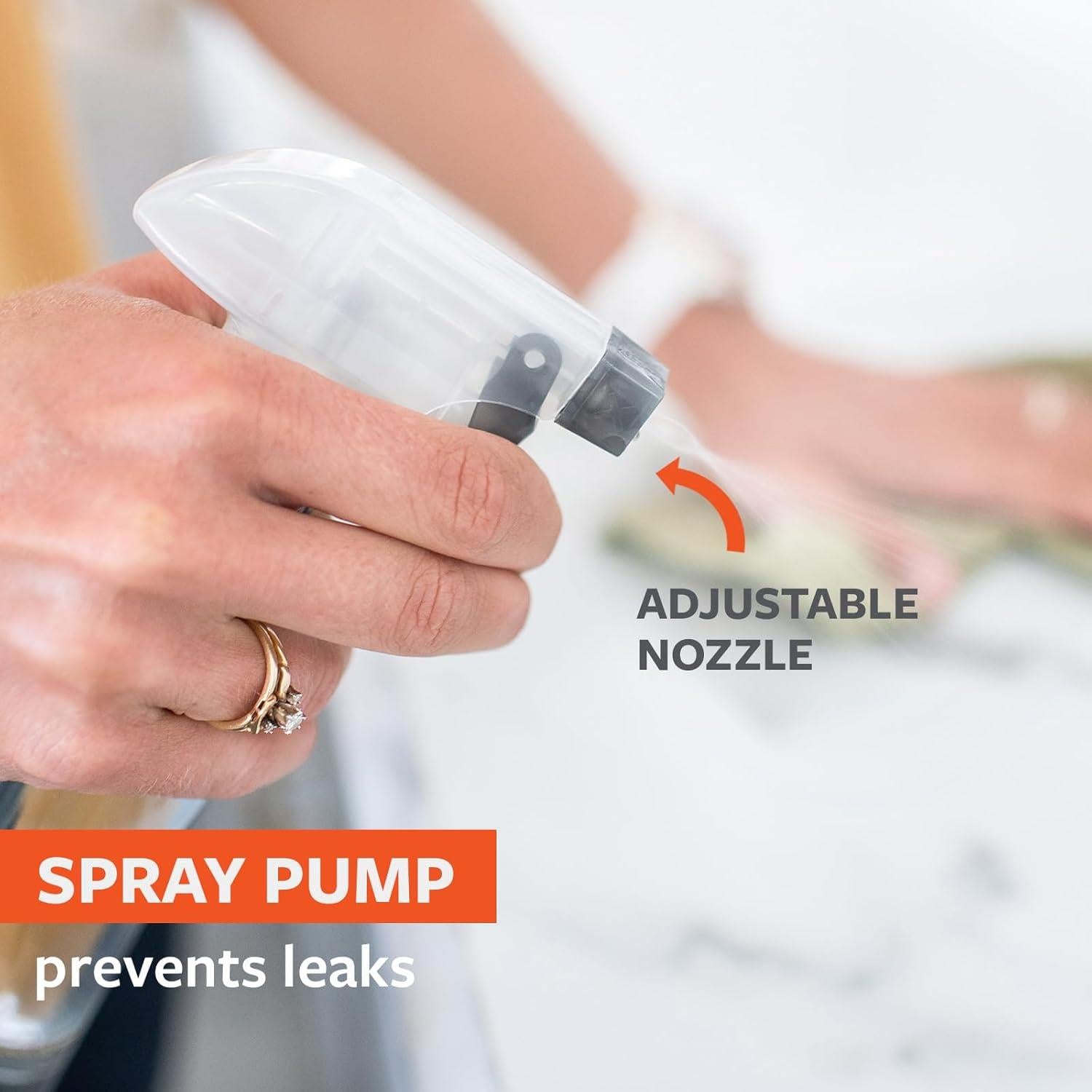 Botella de Spray de Vidrio Reutilizable Full Circle 473ml Gris