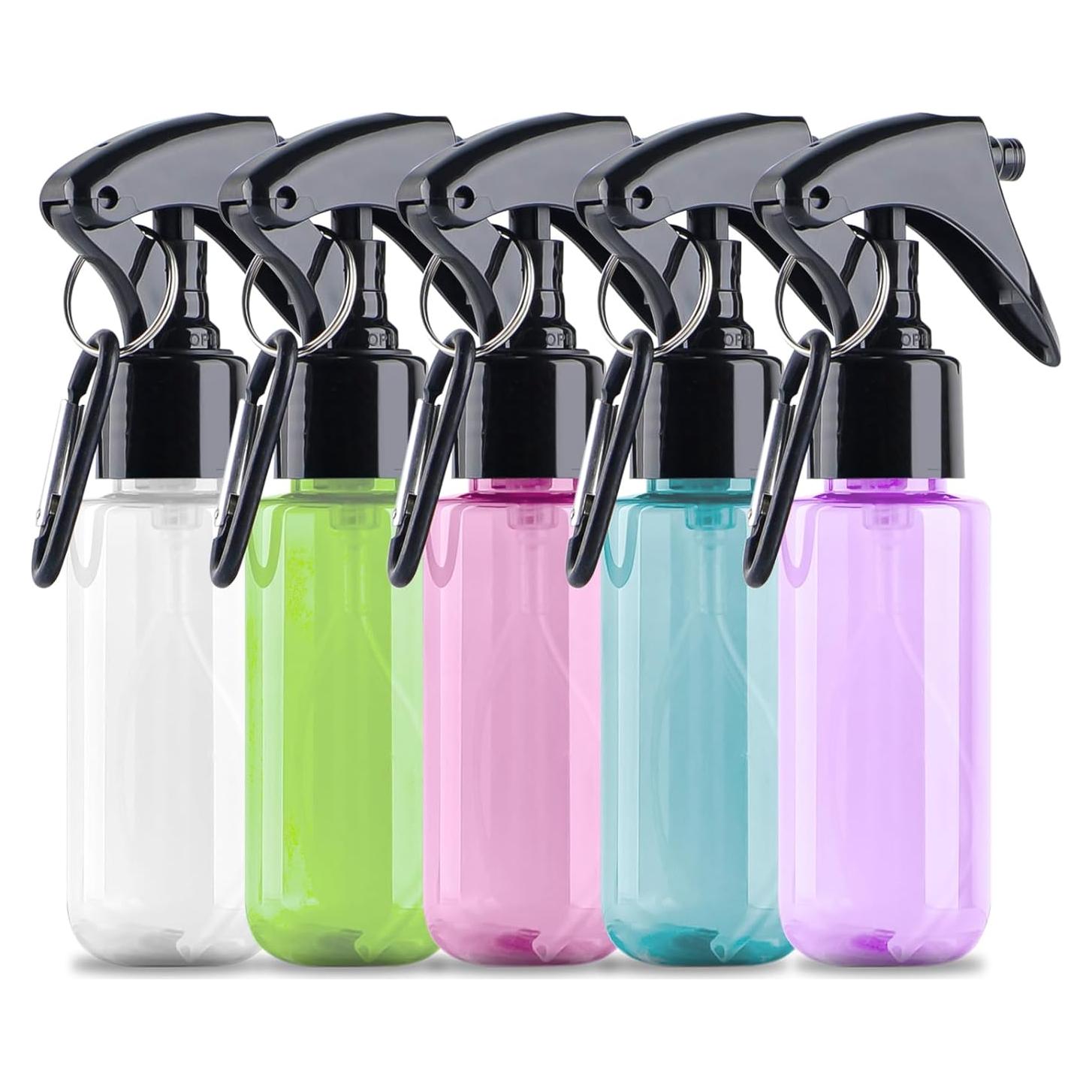Botella de Spray Mini 50ml TANSHINE 5pcs Colorida Portátil