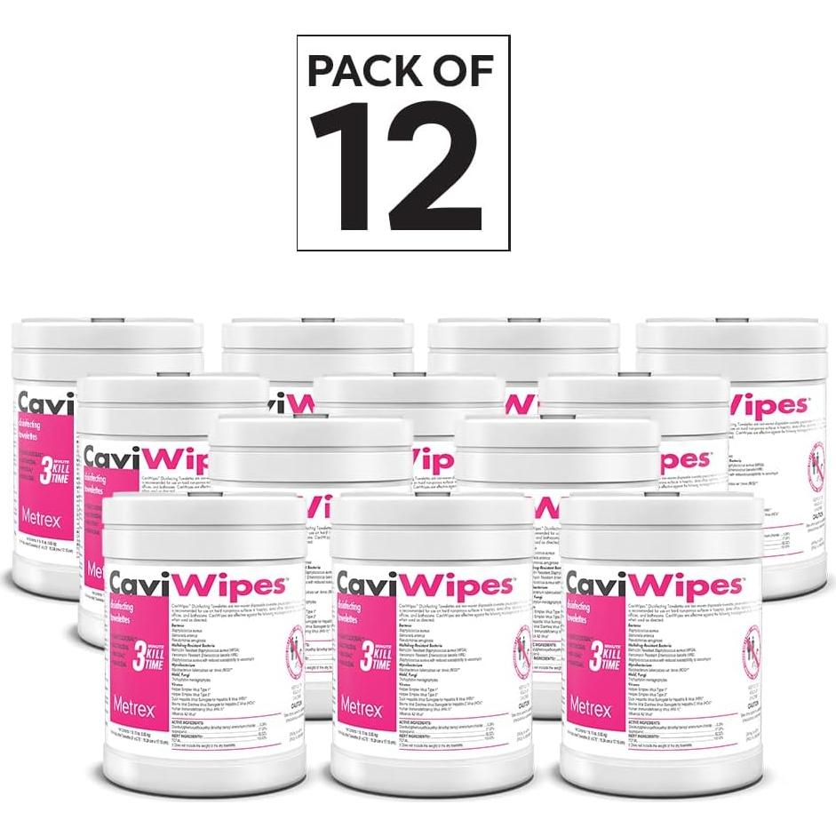 Desinfectante de Superficies CaviWipes - 160 Toallitas - Metrex