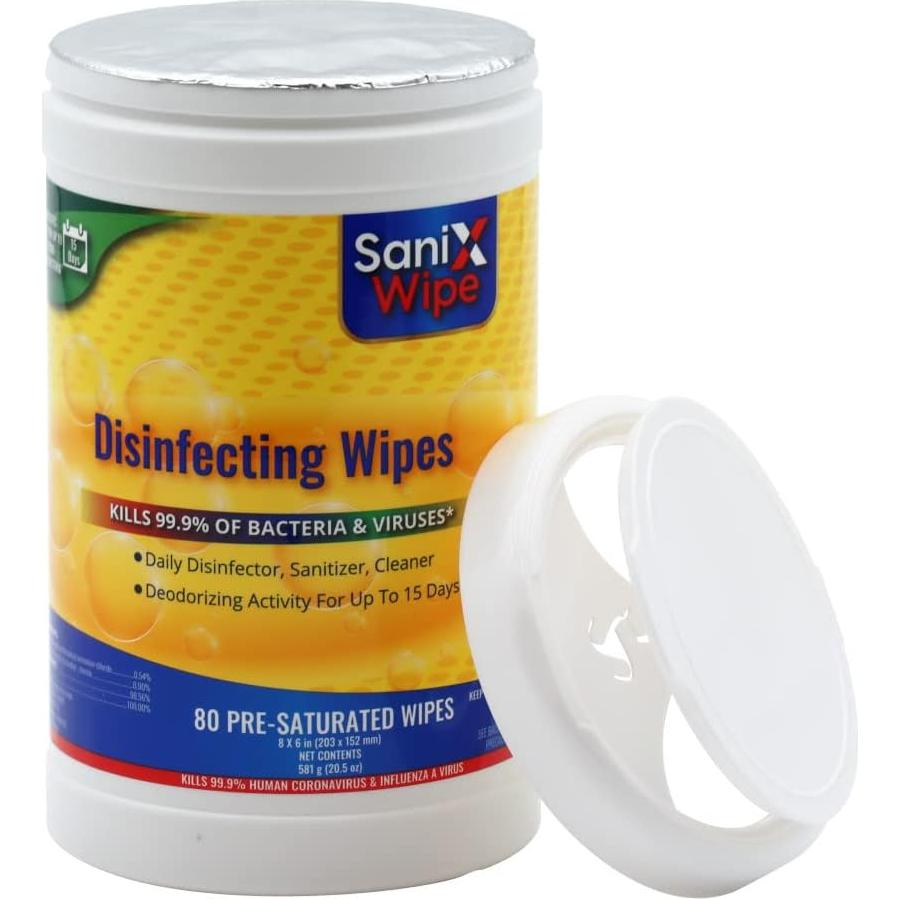 Toallitas Desinfectantes SaniX 80 Ct 8-Pack 4 en 1