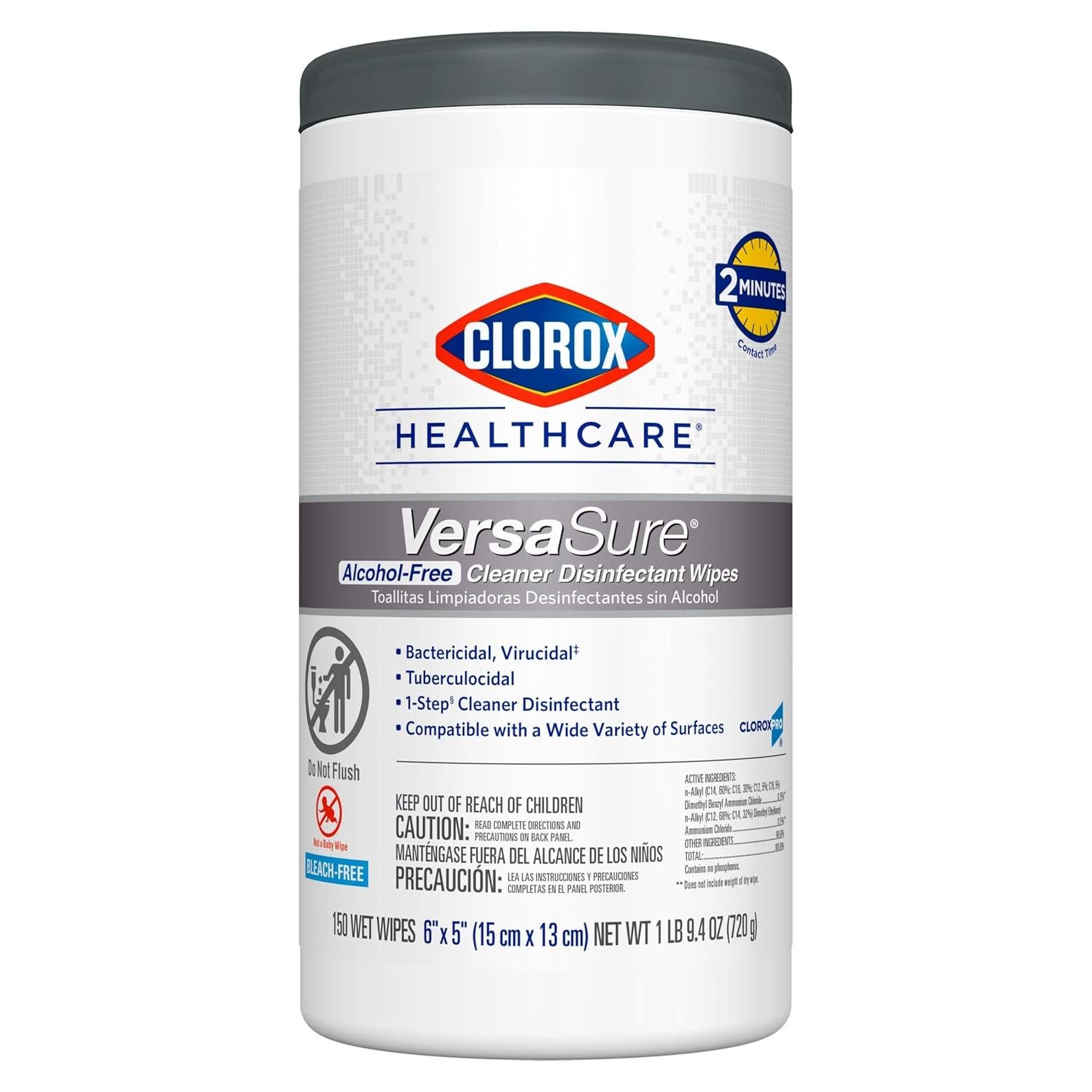 Toallitas Desinfectantes Clorox Healthcare VersaSure 150 Unidades