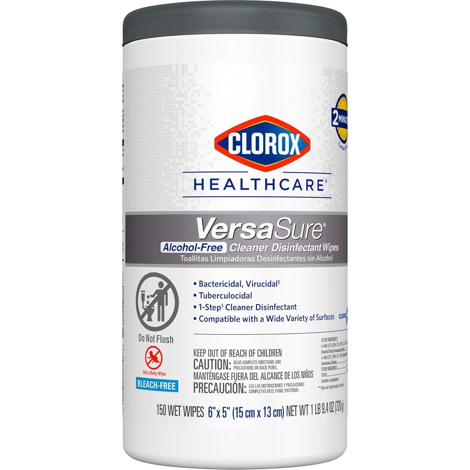 Toallitas Desinfectantes Clorox Healthcare VersaSure 150 Unidades